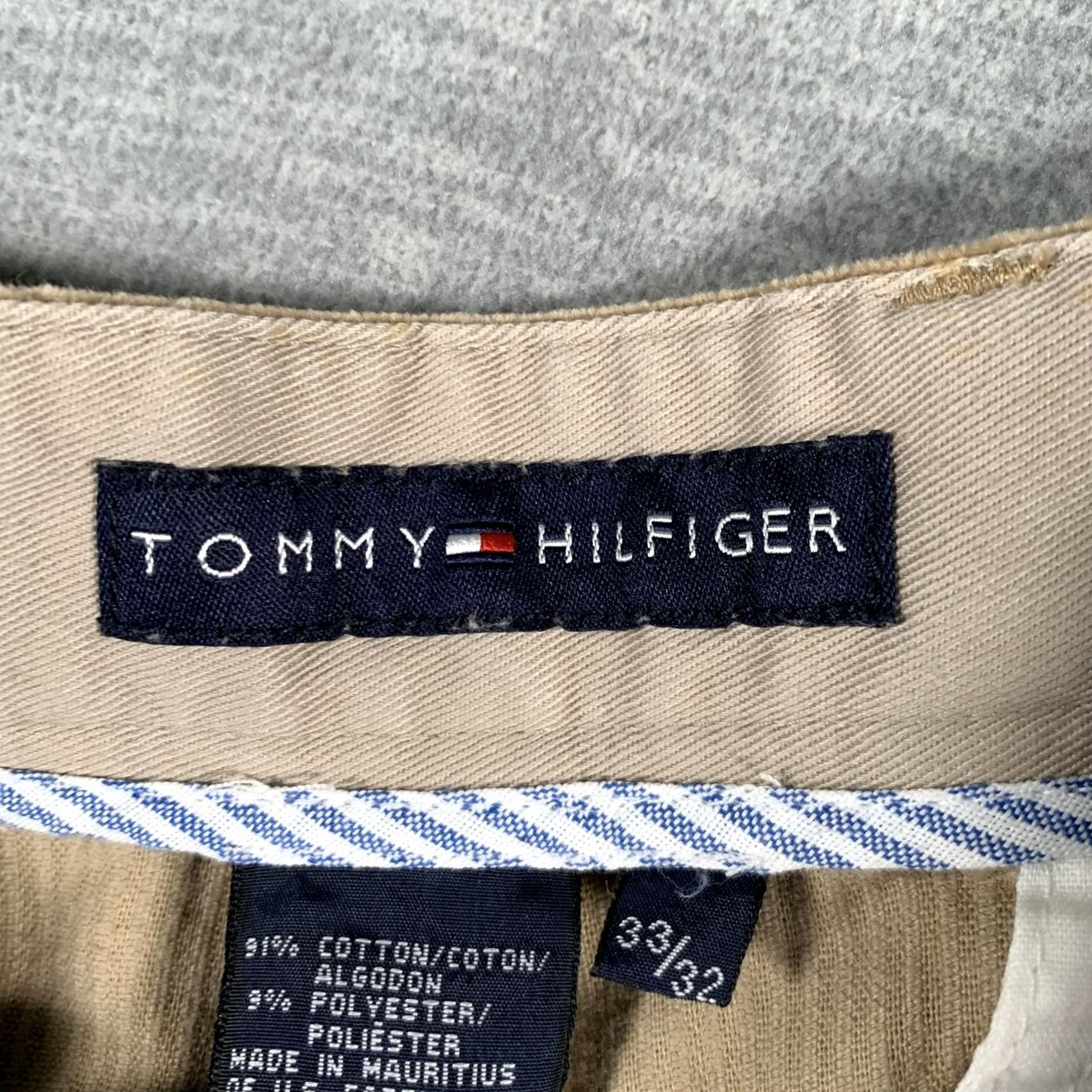 Tommy Hilfiger Tommy Hilfiger Pants Mens 33x32 Beige Corduroy Pleated Chino Straight Casual Size US 33 - 6 Thumbnail