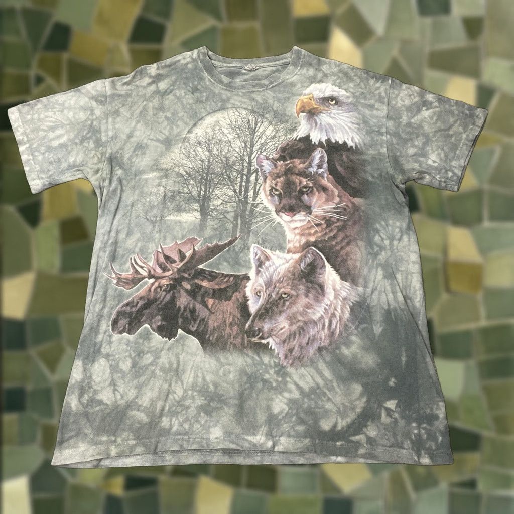 Other VINTAGE Quail Hollow Shirt Mens Large Tie Dye Graphic Print Animals Nature Crew Neck Short Sleeve Cotton Jersey Size US L / EU 52-54 / 3 - 1 Thumbnail