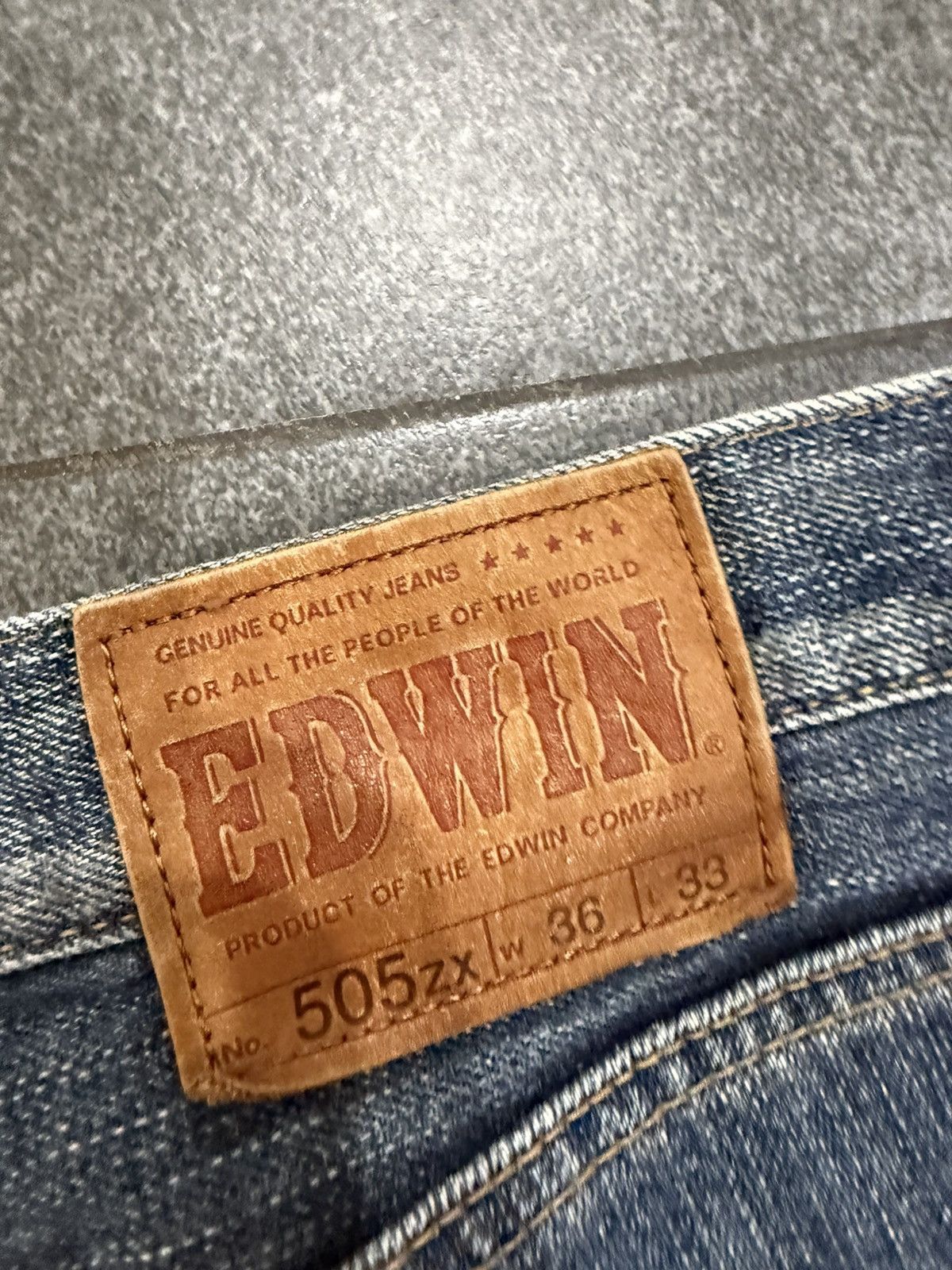 Edwin 90’s EDWIN 505ZX RARE BACK POCKET LOGO Y2K RETRO JAPAN PANTS Size US 36 / EU 52 - 6 Thumbnail