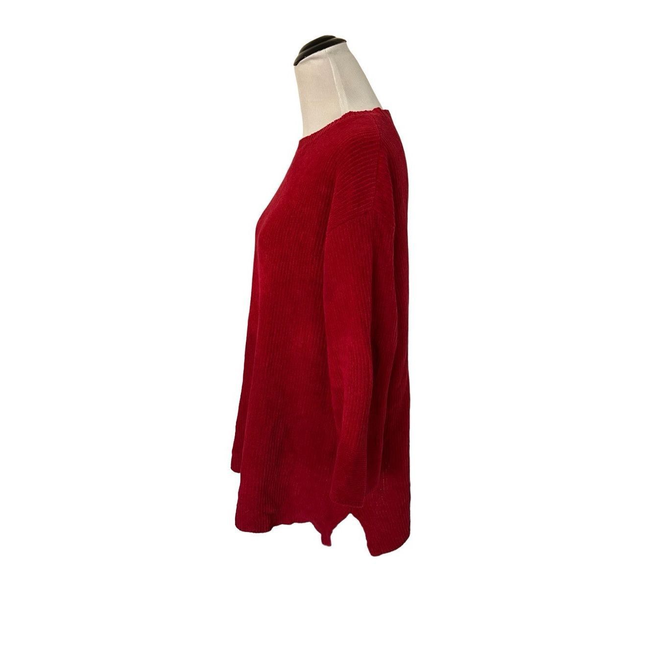 Eileen Fisher Eileen Fisher Red Pullover Sweater Flare Sleeve Womens plus Size XXL / US 16-18 / IT 52-54 - 3 Thumbnail