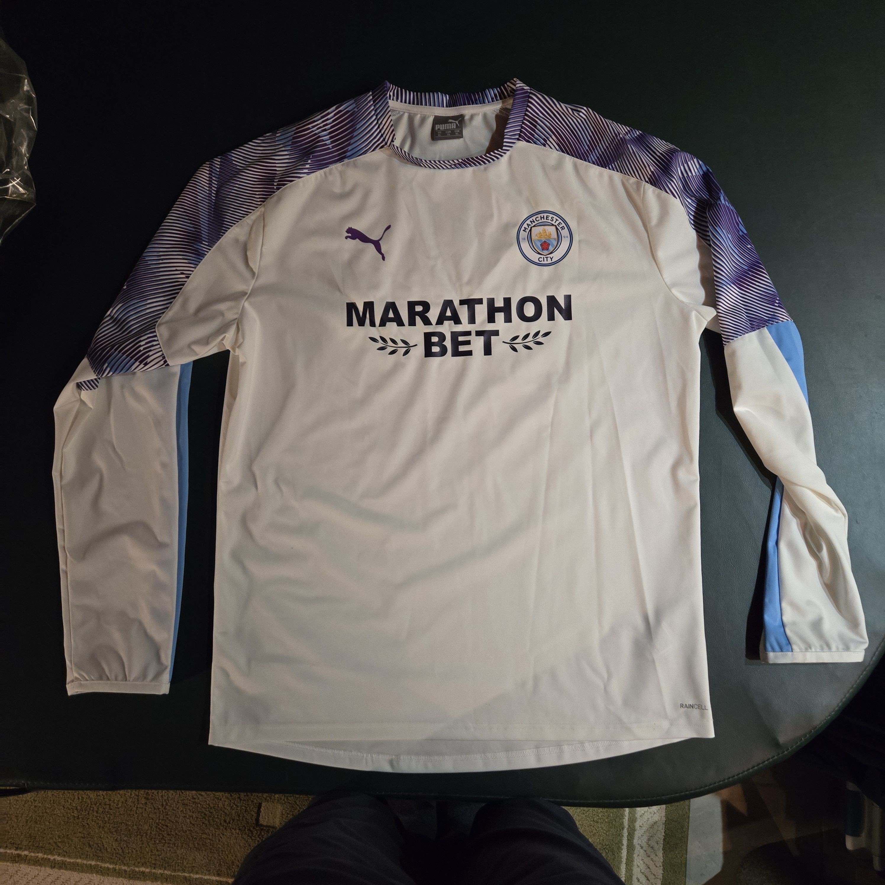 Puma 2019-20 Manchester City Puma Drill Top - 9/10 - (XL) Size US XL / EU 56 / 4 - 4 Thumbnail