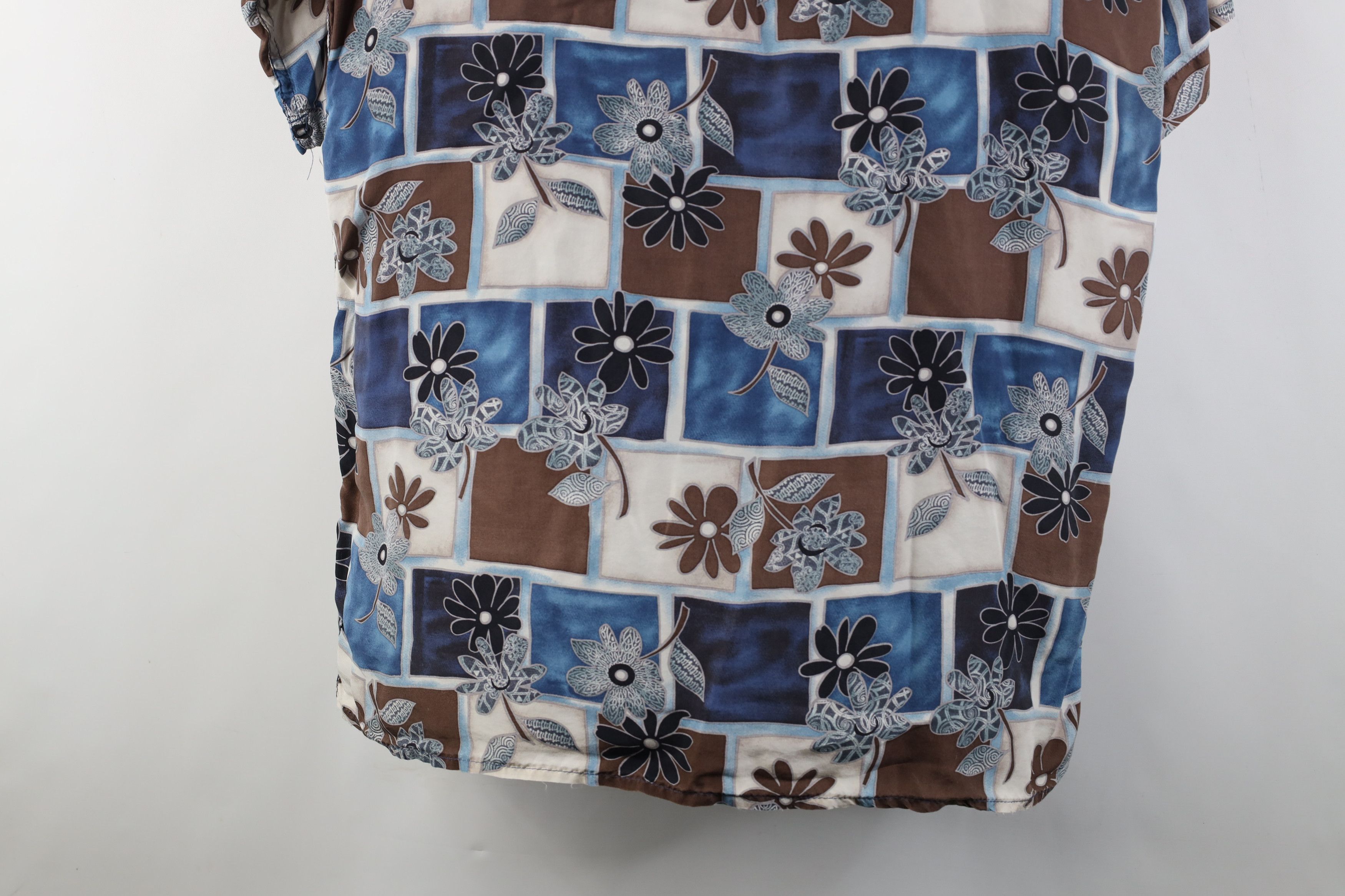 Vintage Vintage 90s Streetwear Silk Flower Collared Button Shirt Size US M / EU 48-50 / 2 - 11 Thumbnail
