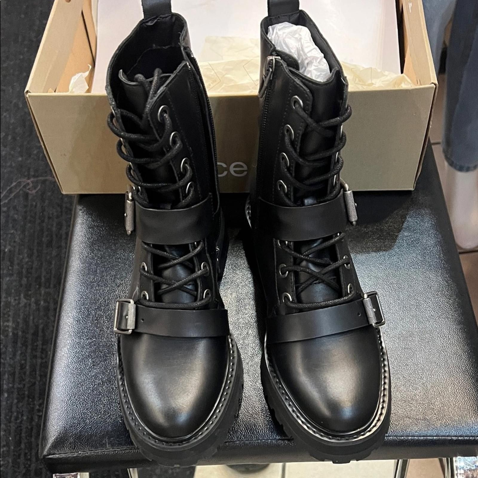 Other Dolce Vita Black Men's Lace-Up Boots Size US 6 / IT 36 - 1 Thumbnail