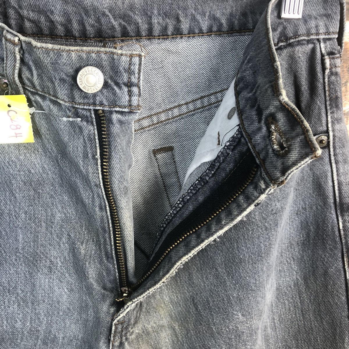 Levi's DLL Levis 503 vintage faded Gray Denim Pants #C284 Size US 30 / EU 46 - 11 Thumbnail