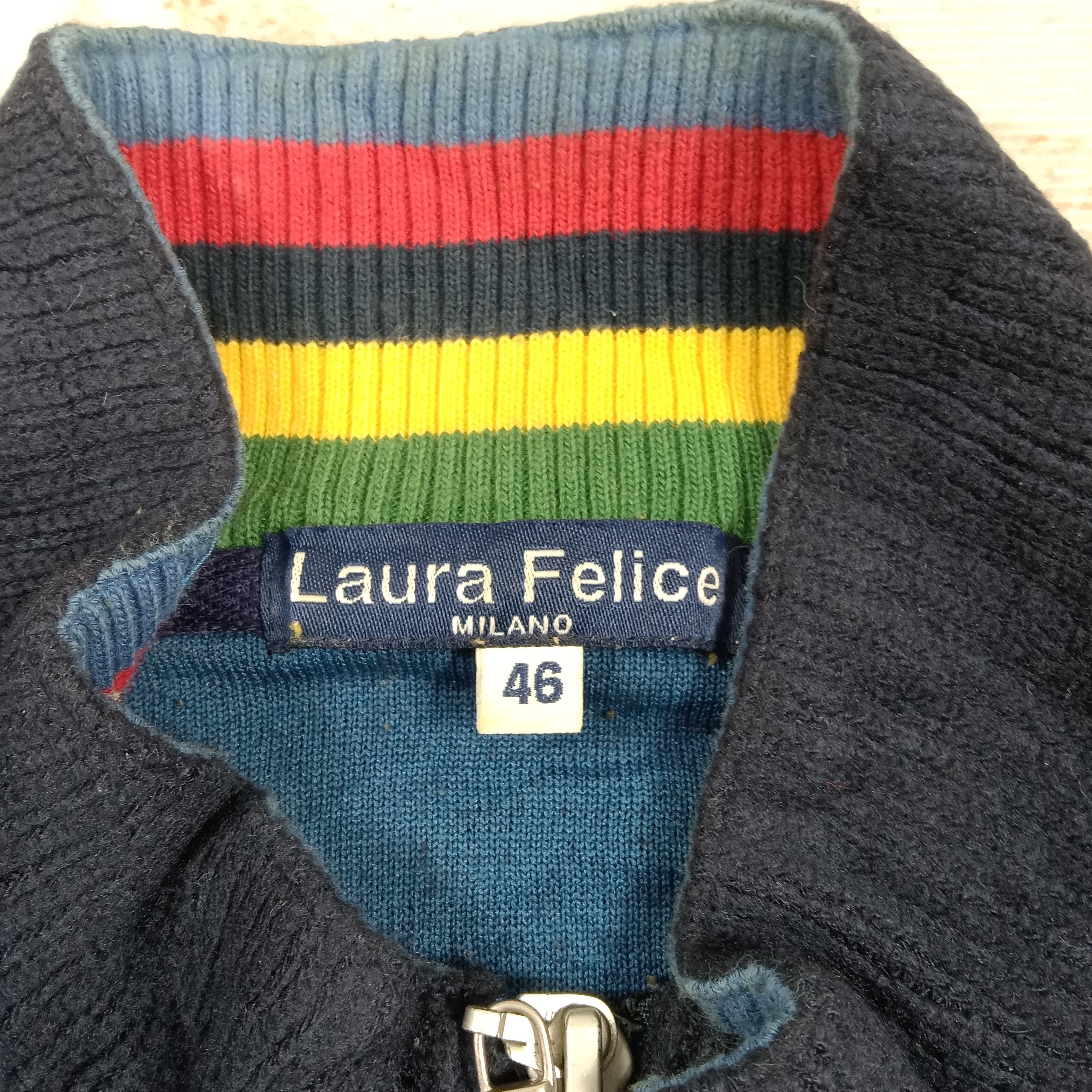 Vintage Vintage 90's Lura Felice Milano Sweater Jacket C282N6 Size US S / EU 44-46 / 1 - 3 Thumbnail