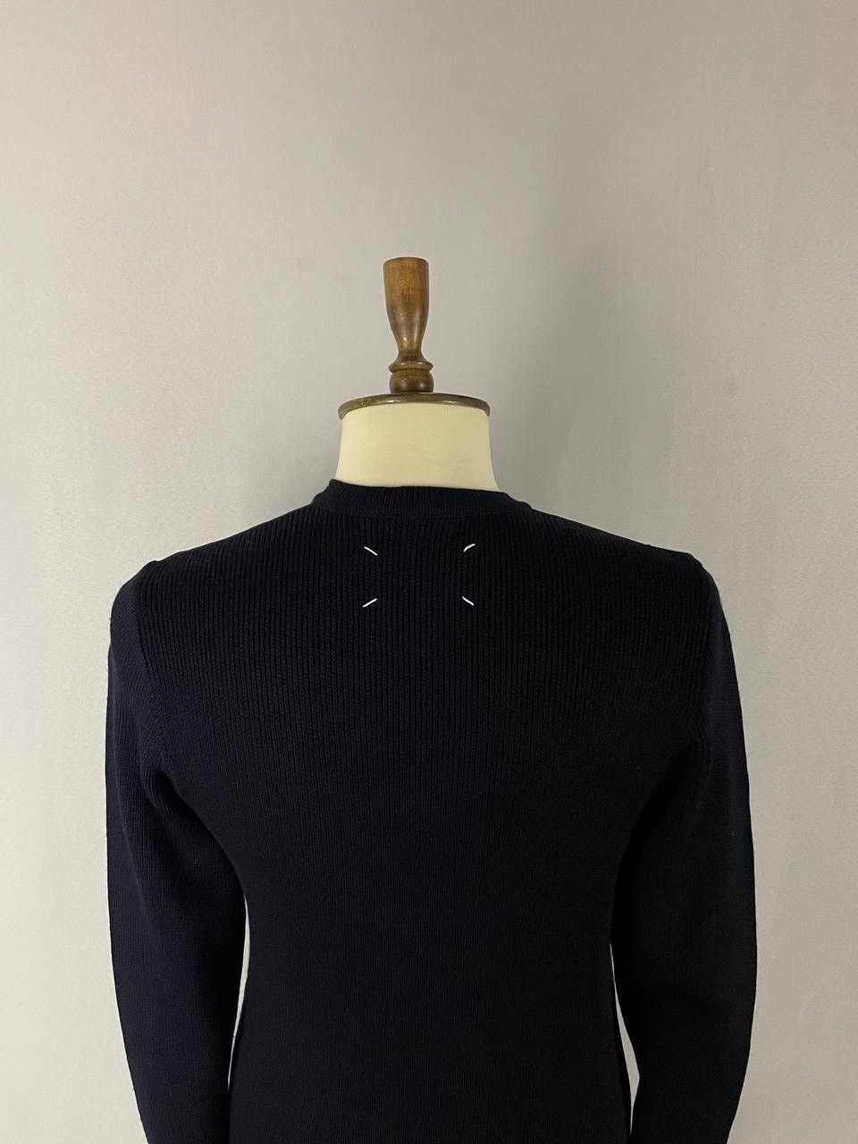 Maison Margiela Maison Margiela Sweater Navy Velour Size US M / EU 48-50 / 2 - 9 Thumbnail