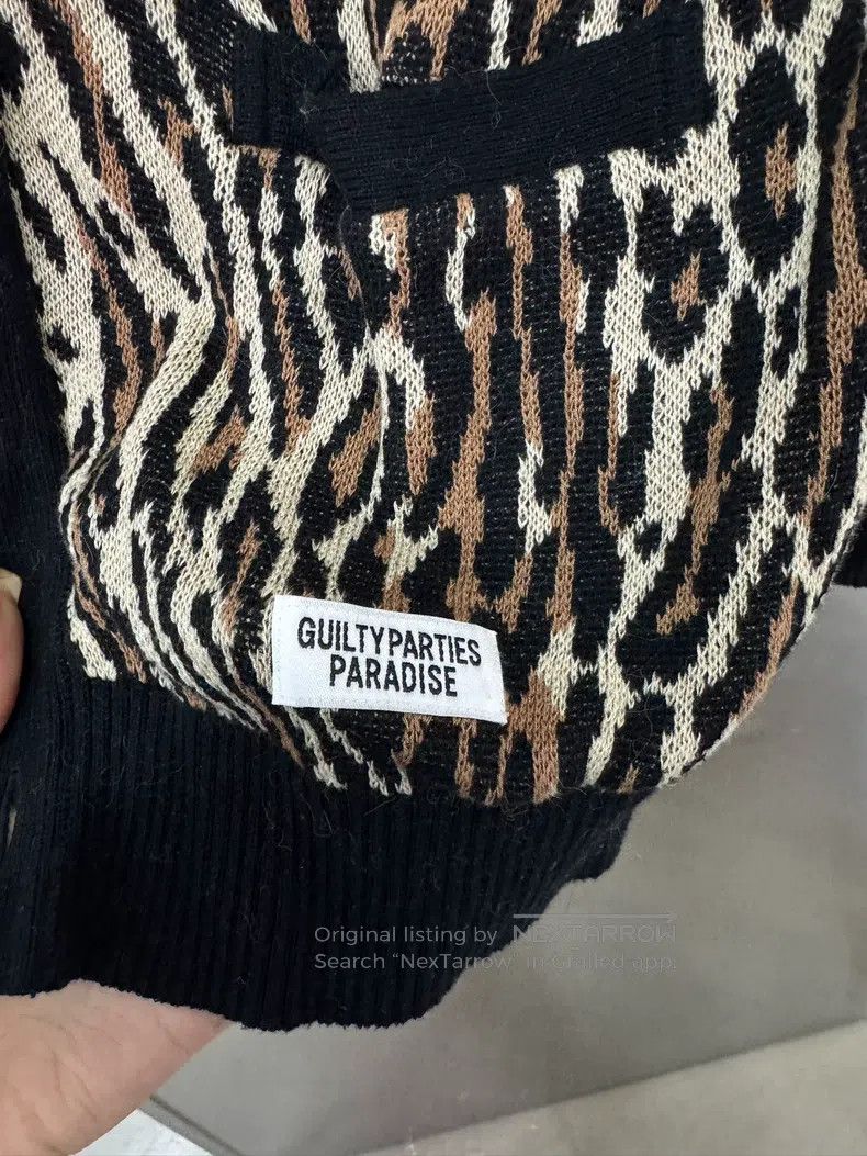 Wacko Maria Wacko Maria Leopard-print knitted cardigan Size US M / EU 48-50 / 2 - 3 Thumbnail
