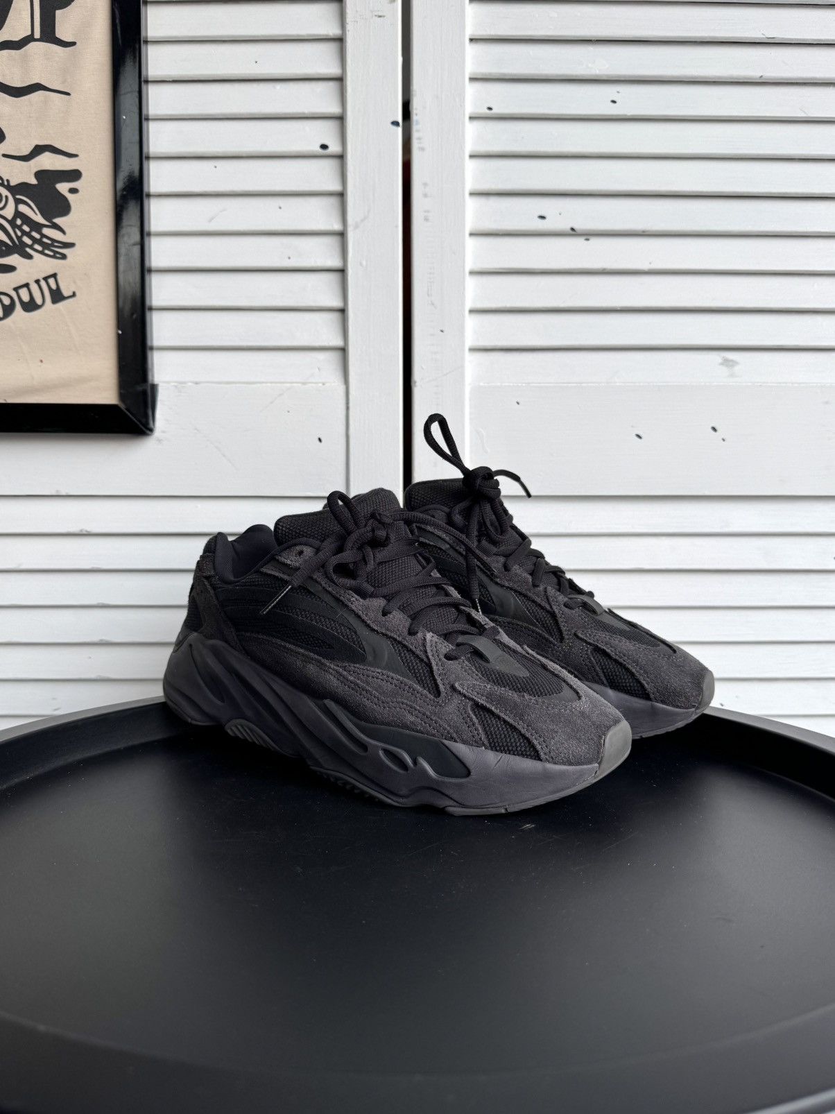 Adidas × Kanye West Adidas Yeezy Boost 700 V2 Vanta Black Mens Shoes US9 FU6684 Size US 9 / EU 42 - 2 Thumbnail