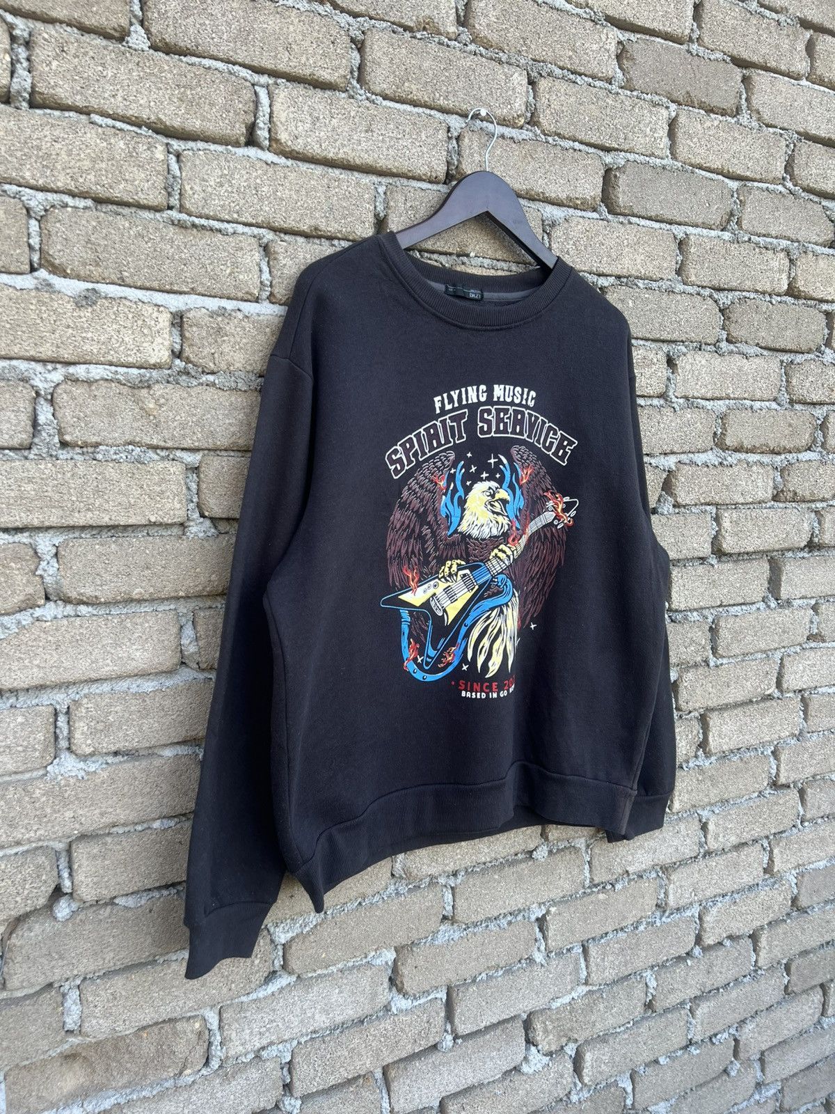 Japanese Brand Flying Music Spirit Service Crewneck Sweatshirt Size US M / EU 48-50 / 2 - 3 Thumbnail