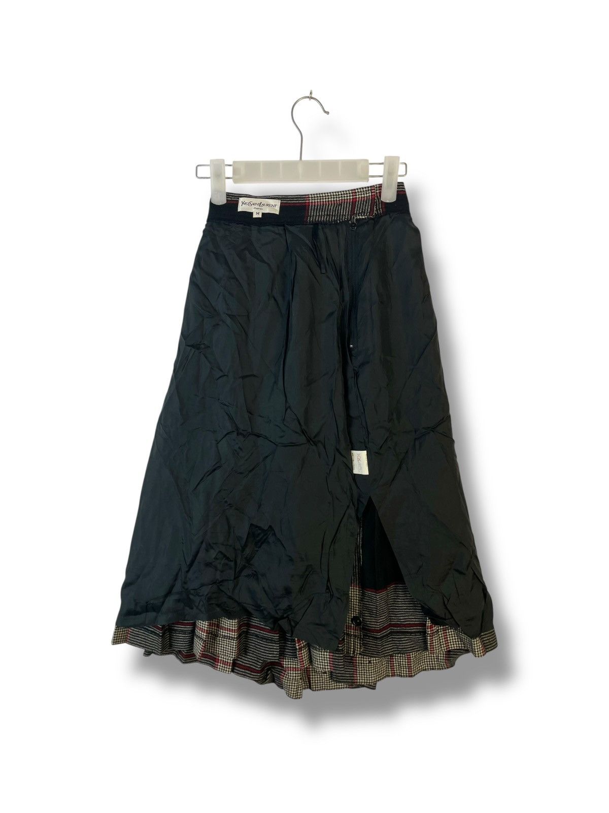 Yves Saint Laurent YVES SAINT LAURENT PARIS WOOL MIDI SKIRT Size 22" - 10 Thumbnail