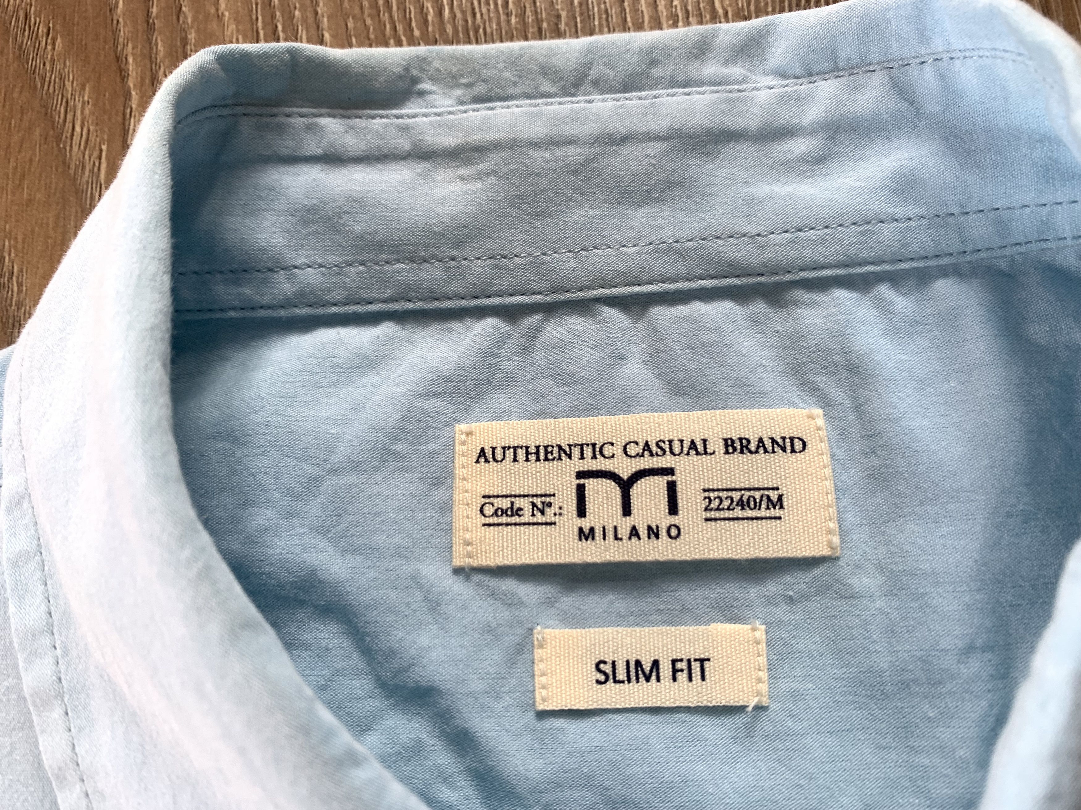 Other Milano Slim Fit Cotton Short Sleeve Basic Shirt Size US M / EU 48-50 / 2 - 5 Thumbnail