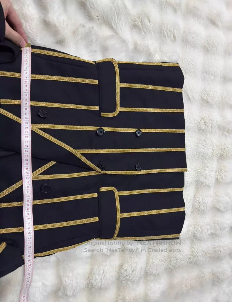 Saint Laurent Paris Saint Laurent Paris Black gold embroidered suit Size US S / EU 44-46 / 1 - 8 Thumbnail