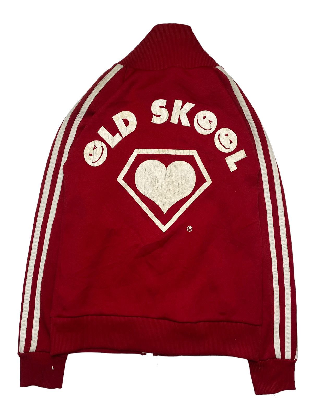 image of Hysteric Glamour x Lovers Rock 1980S Super Lovers - Archive Old Skool Tracktop Jacket in Red (Size 