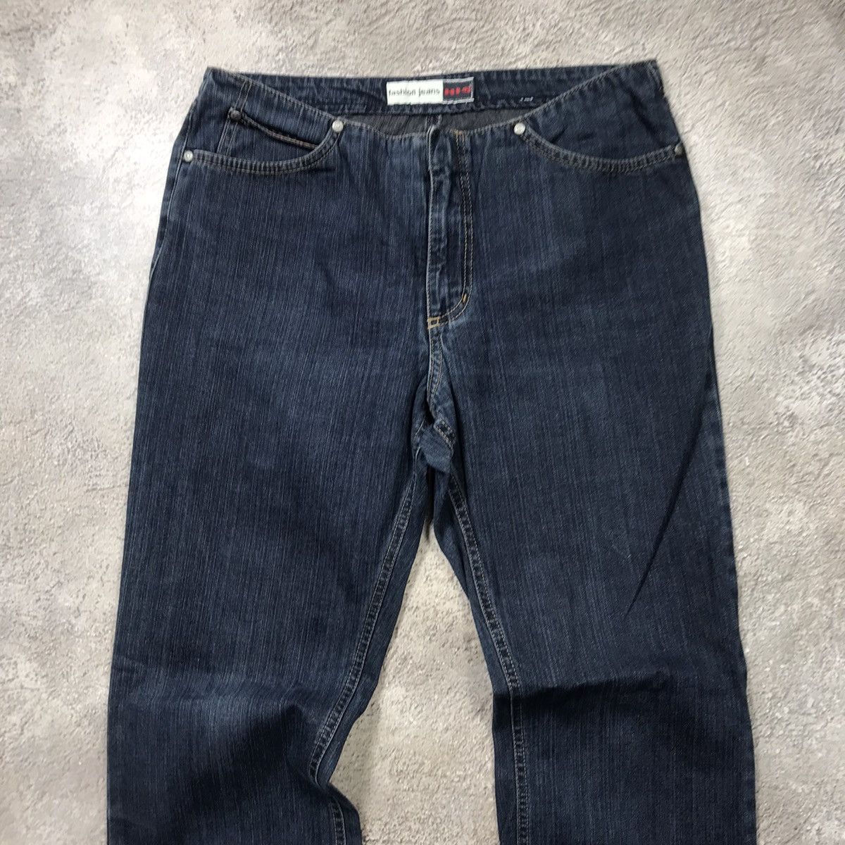 Vintage Vintage Y2K Distressed Baggy Flared Jeans Grunge Logo 29 Size 29" - 2 Thumbnail