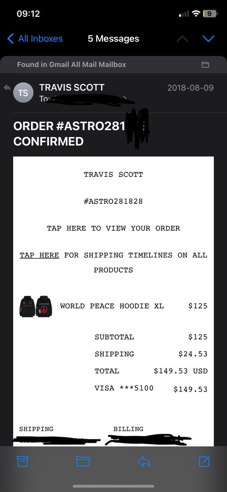 Travis Scott Astro world hoodie Size US XL / EU 56 / 4 - 10 Thumbnail