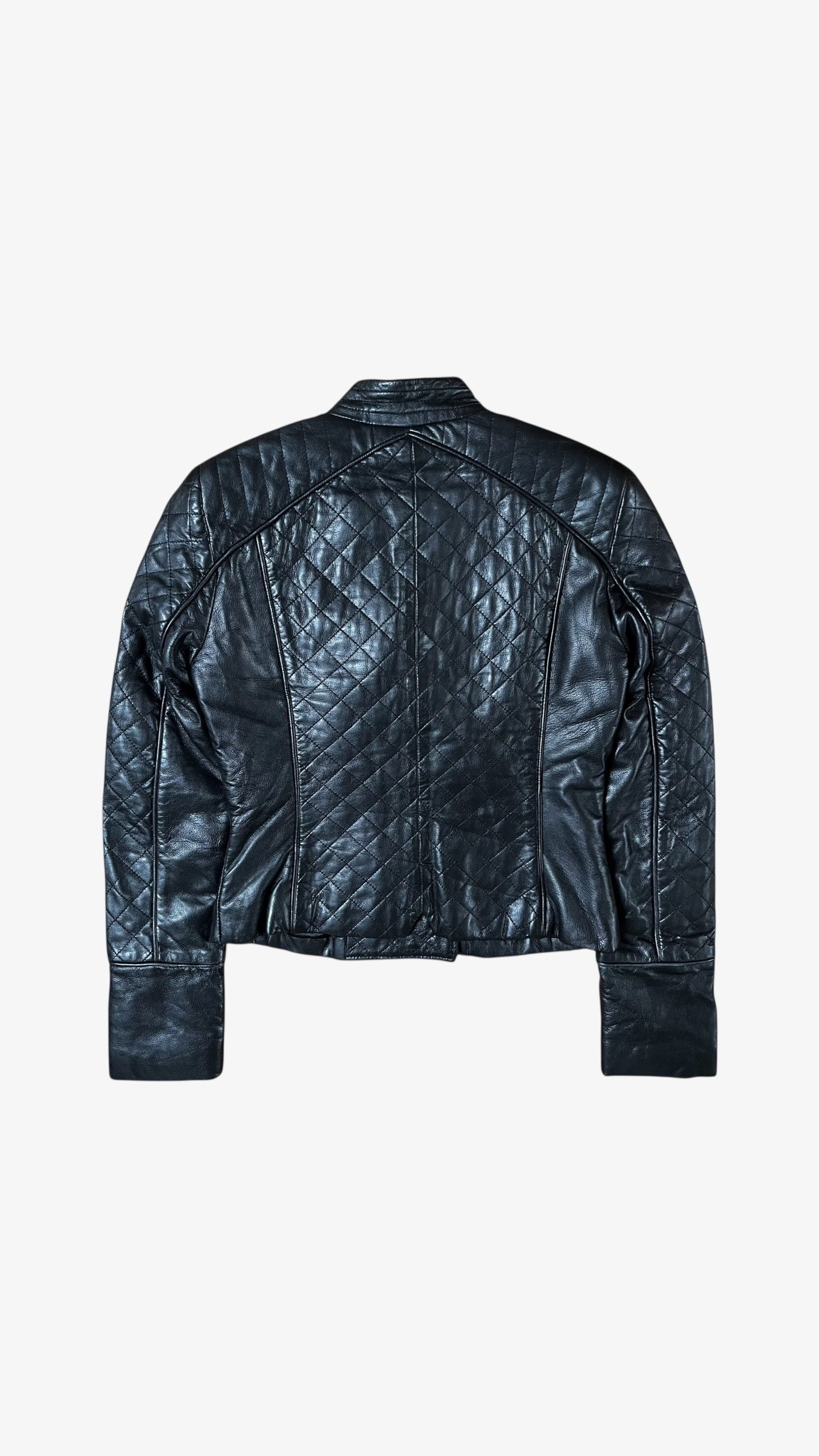 Roberto Cavalli Vintage Y2K Women's Roberto Cavalli Quilted Leather Jacket Size S / US 4 / IT 40 - 3 Thumbnail