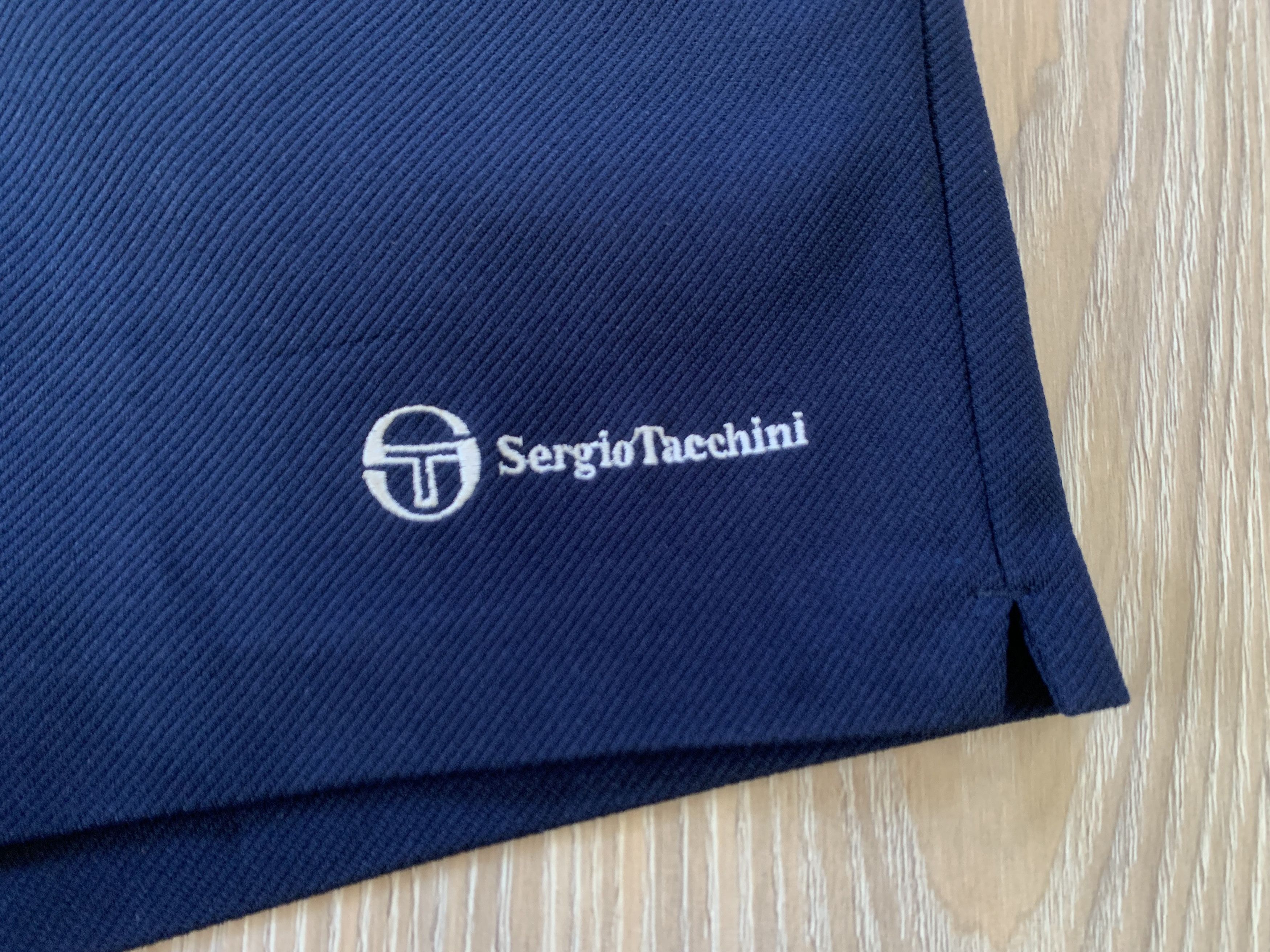 Sergio Tacchini Rare Sergio Tacchini Men's Vintage Navy Blue Shorts 80s Size US 34 / EU 50 - 6 Thumbnail