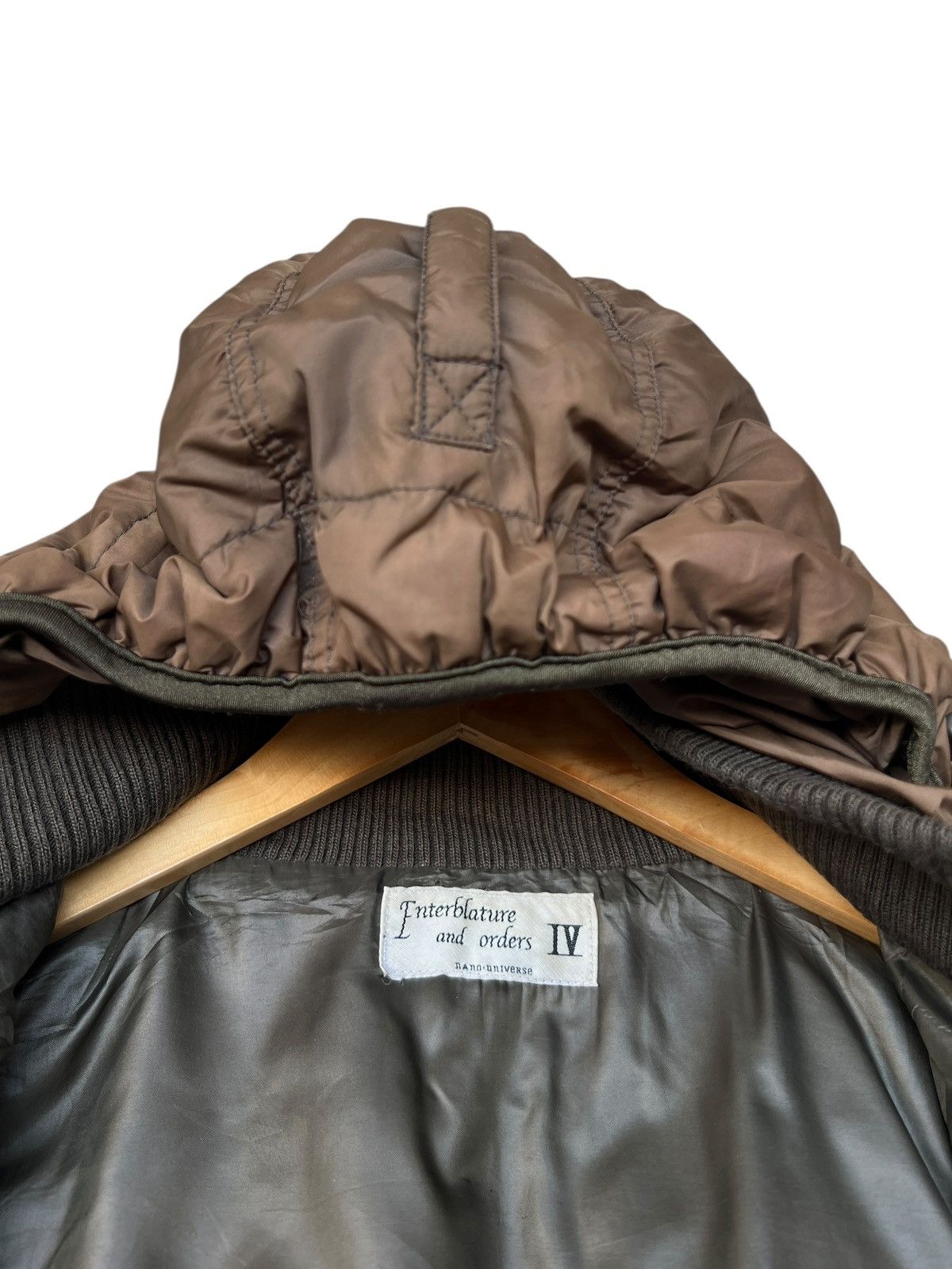 NANO universe Nano Universe Japan Brown Puffer Jacket Hoodie Size US M / EU 48-50 / 2 - 10 Thumbnail