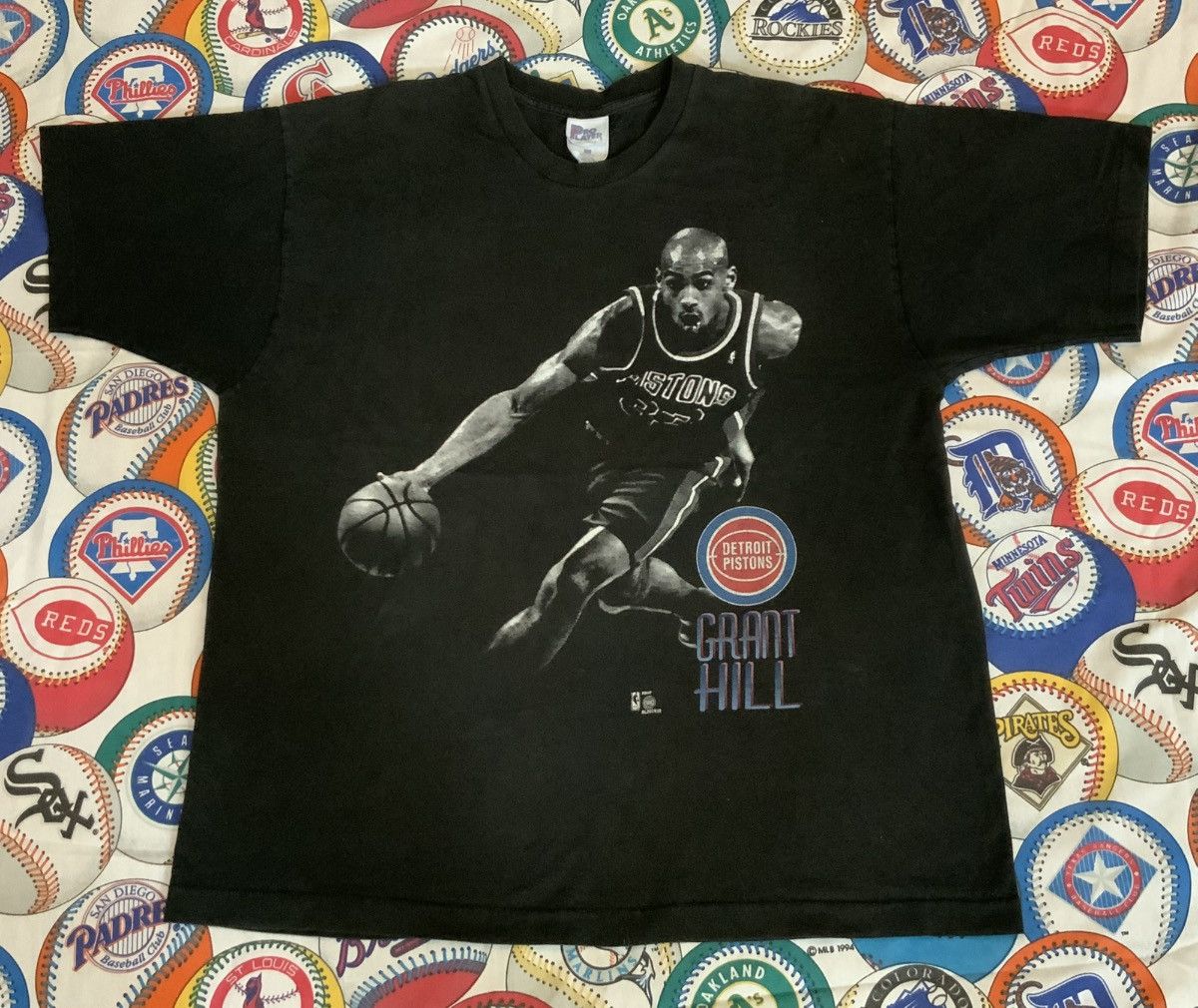Pro Player Vintage 90s Detroit Pistons Grant Hill NBA T Shirt 2XL Size US XXL / EU 58 / 5 - 1 Thumbnail
