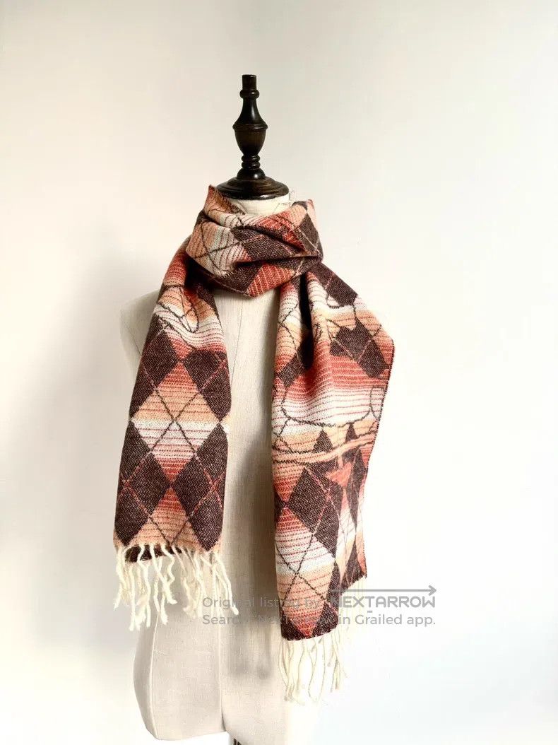 Vivienne Westwood Vivienne Westwood Gradient Orange Red Diamond Pattern Larg Size ONE SIZE - 4 Thumbnail