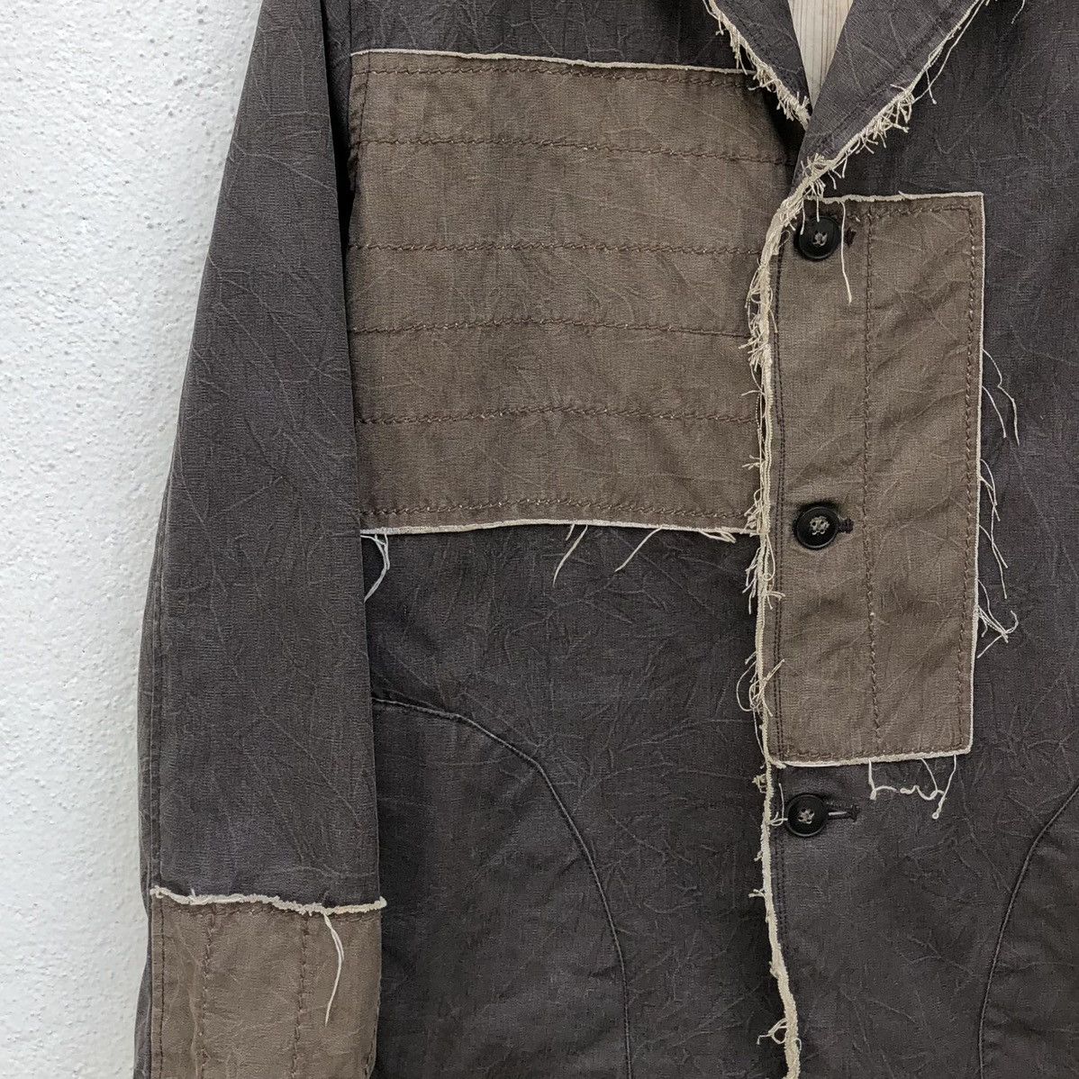 Japanese Brand Vintage Field Town Plus Patchwork Distressed Design Jacket Size US L / EU 52-54 / 3 - 4 Thumbnail