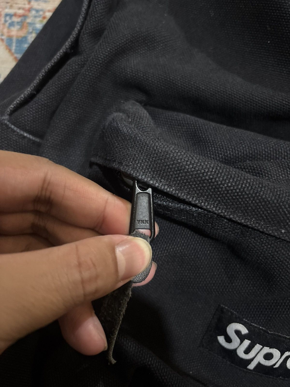 Supreme Backpack Supreme Canvas Logo Box Size ONE SIZE - 3 Thumbnail