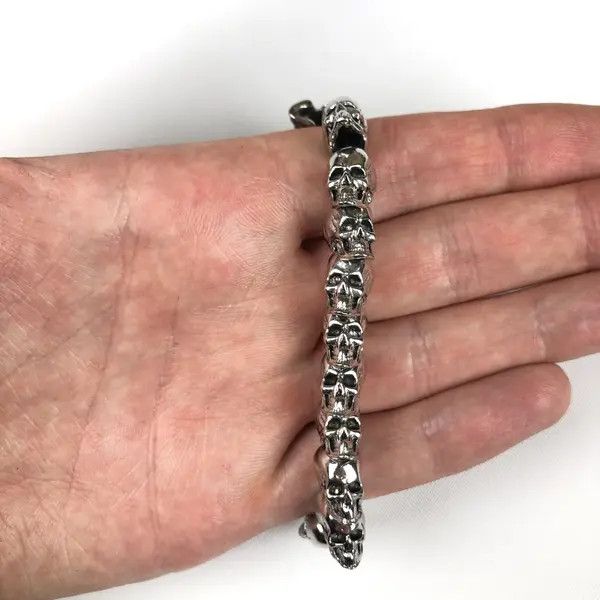 Jewelry Skull Bracelet Punk Rock Y2K Size ONE SIZE - 4 Thumbnail