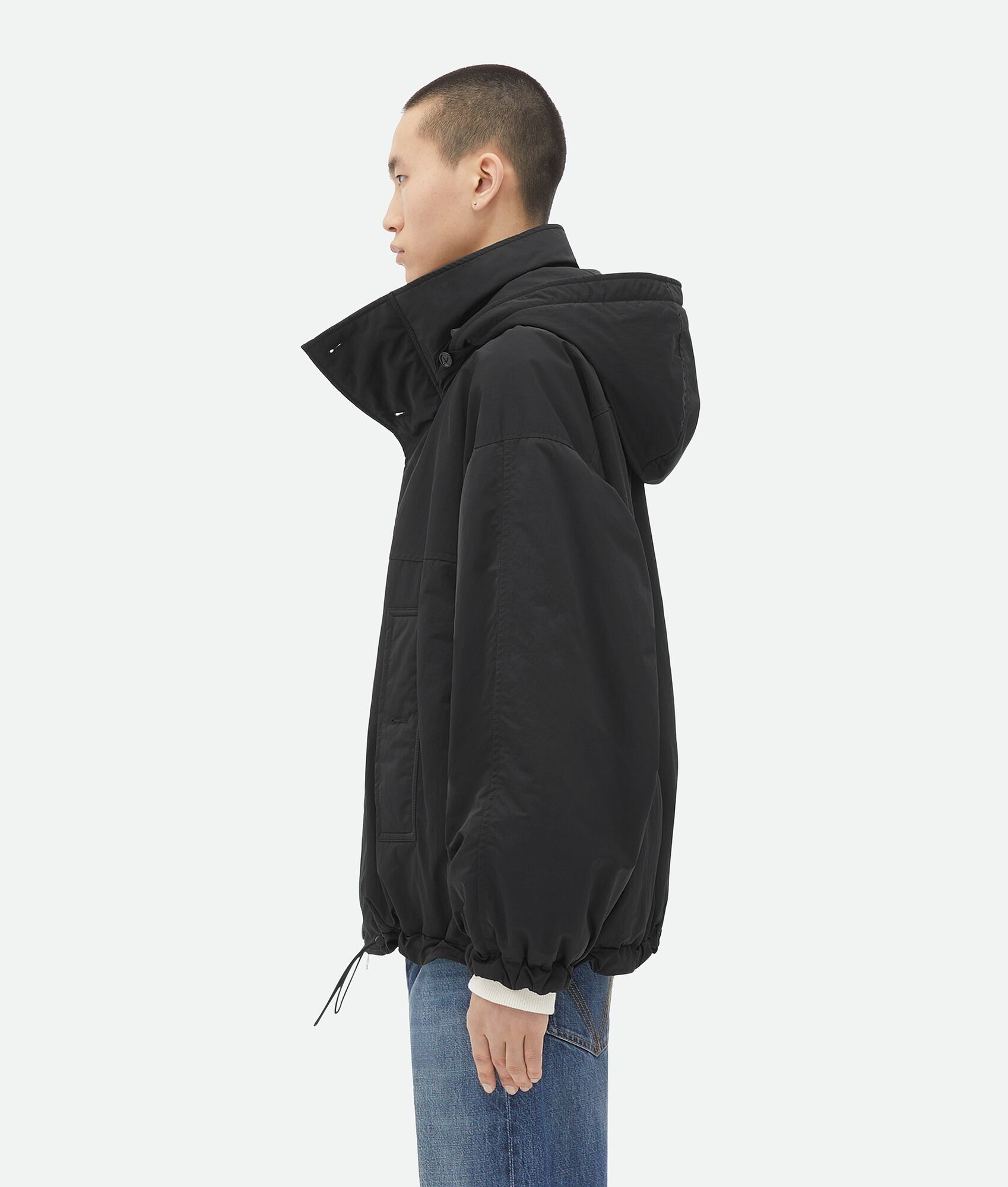 Bottega Veneta o1w1db10525 Tech Nylon Padded Jacket in Black Size US XL / EU 56 / 4 - 2 Thumbnail