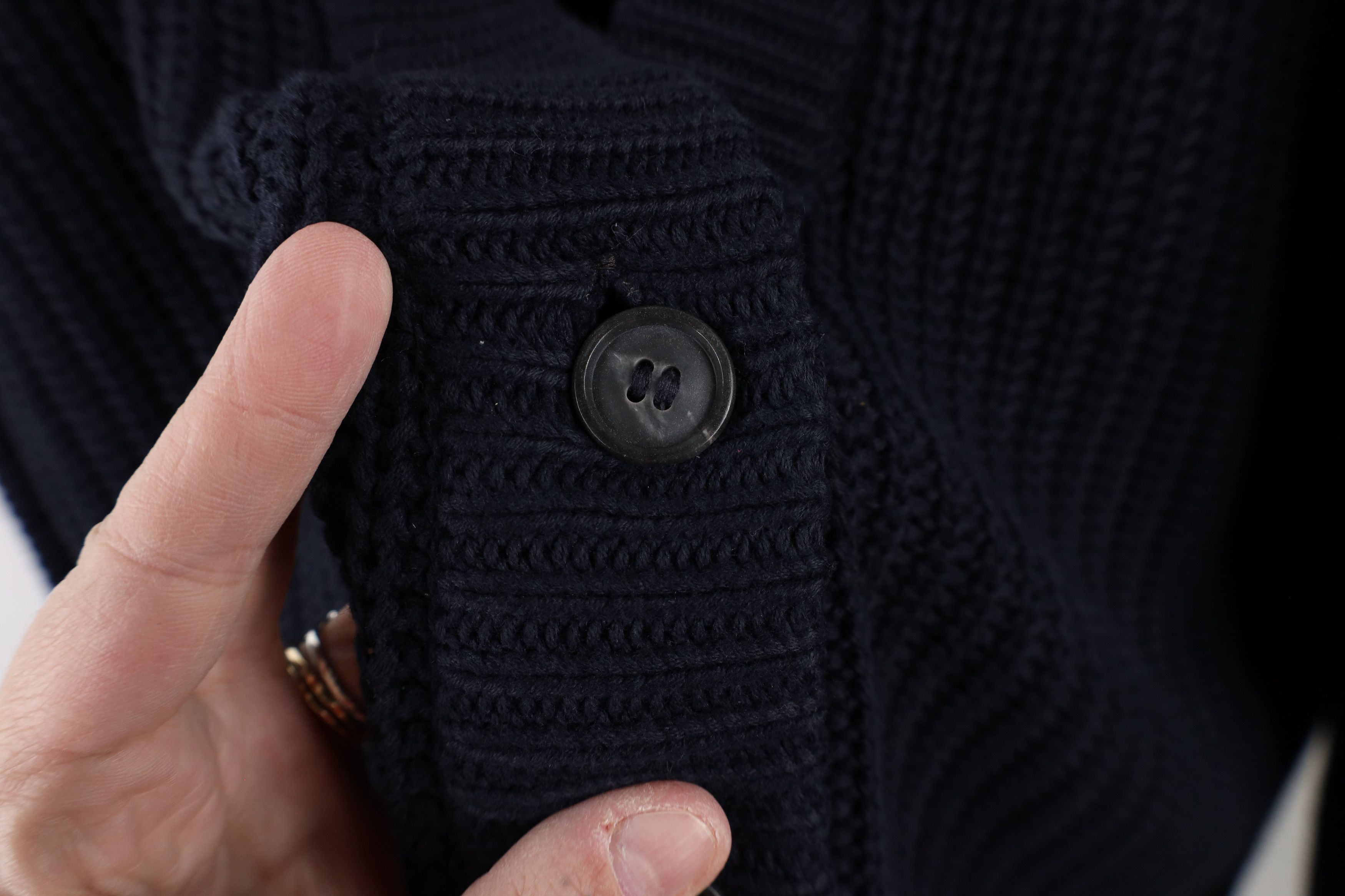 Vintage Vintage 90s Streetwear Fit Ribbed Knit Cardigan Sweater Size M / US 6-8 / IT 42-44 - 8 Thumbnail