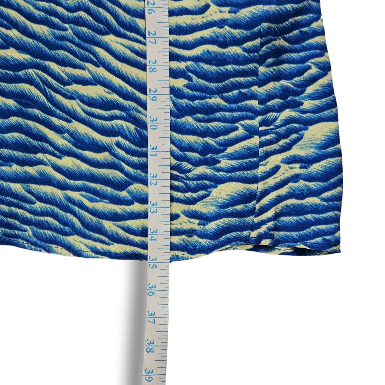 Whistles NWT Whistles Seafoam Button Midi Skirt Sz. 12 Blue Multi Size 34" / US 12 / IT 48 - 9 Thumbnail