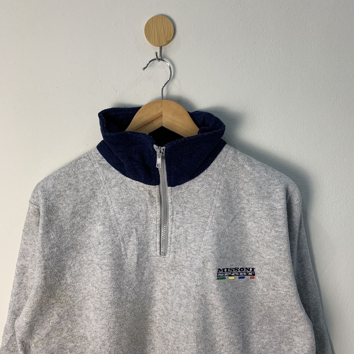 Missoni Vintage Missoni Sport Pullover Fleece Sweater Size US M / EU 48-50 / 2 - 5 Thumbnail