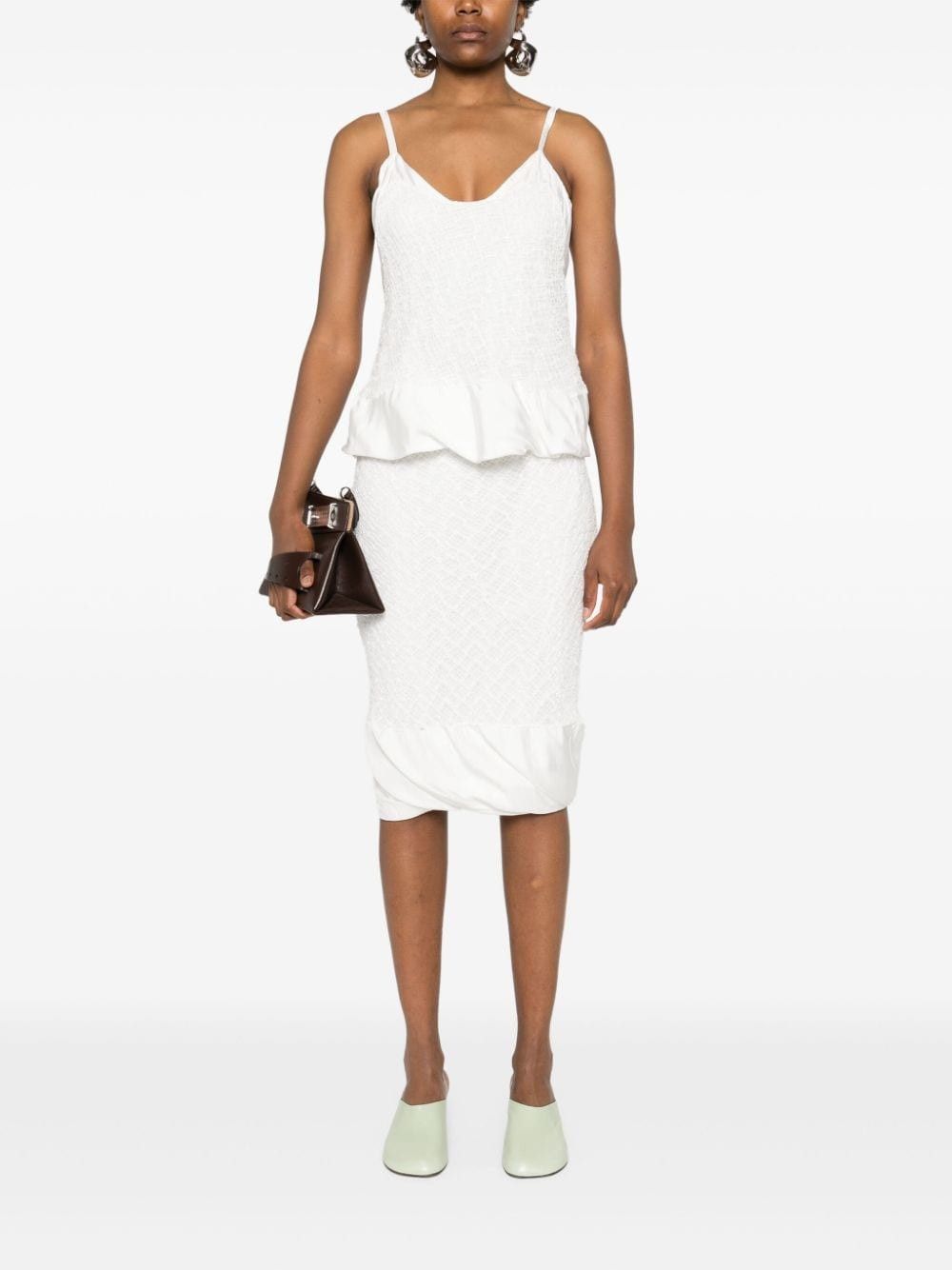 Jil Sander o1y1025 Blouse in White Size M / US 6-8 / IT 42-44 - 5 Thumbnail