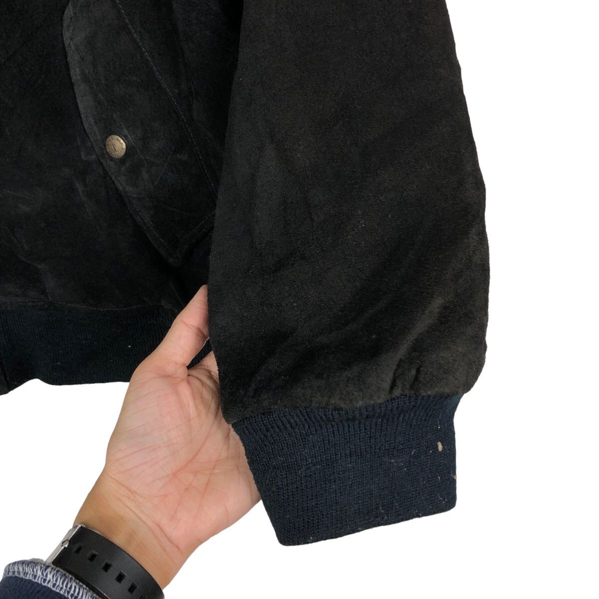 Japanese Brand 🔥Vintage Genuine Leather Jacket Biker Bugle Usa Made Size US M / EU 48-50 / 2 - 15 Thumbnail