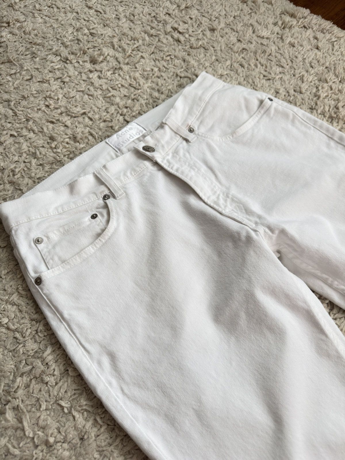 Acne Studios Acne Studios Ace White Jeans Size 33 Size US 33 - 6 Thumbnail