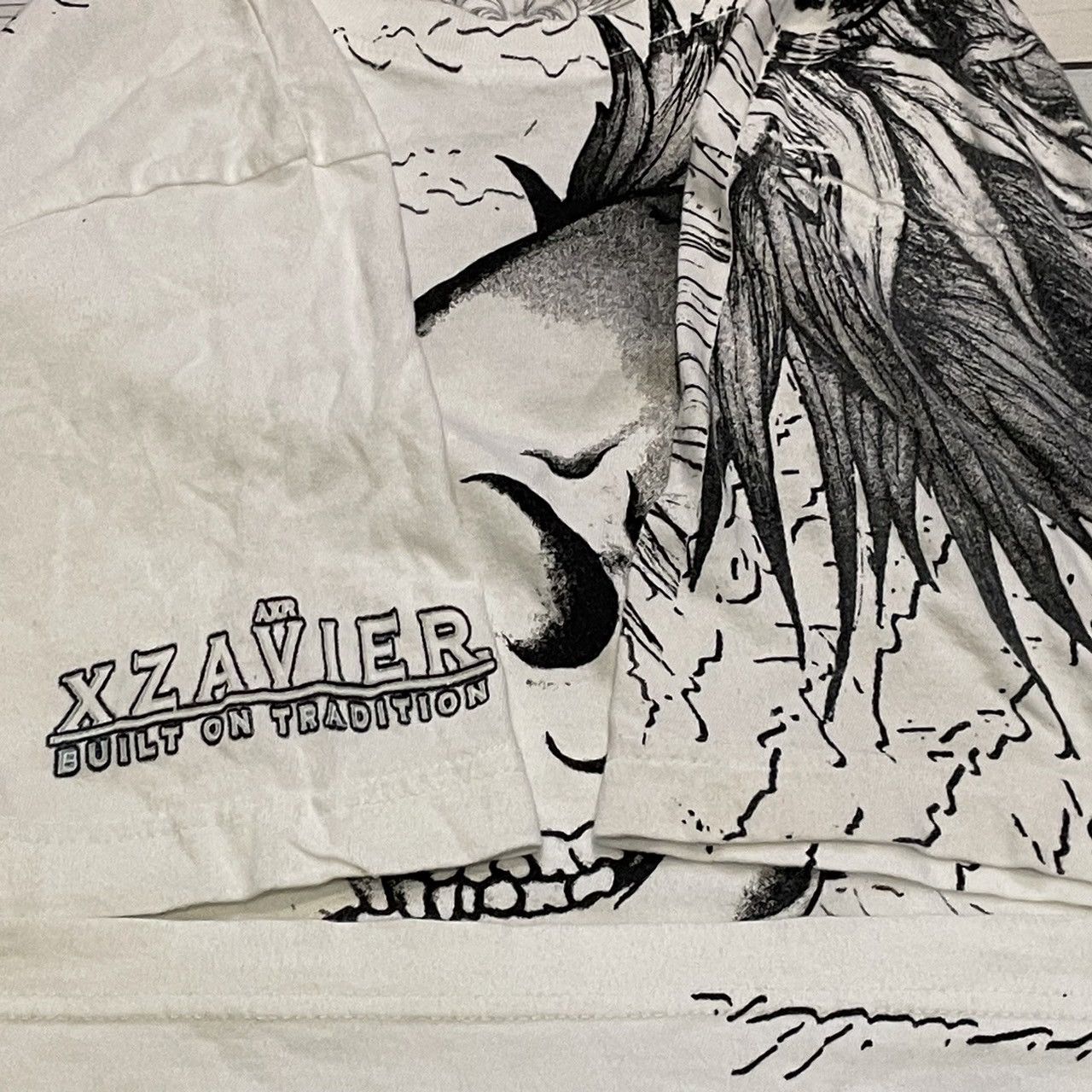 Affliction × Ed Hardy × Tapout Rare Xzavier Wings Cross Tee Y2K Affliction Style Size US M / EU 48-50 / 2 - 6 Thumbnail