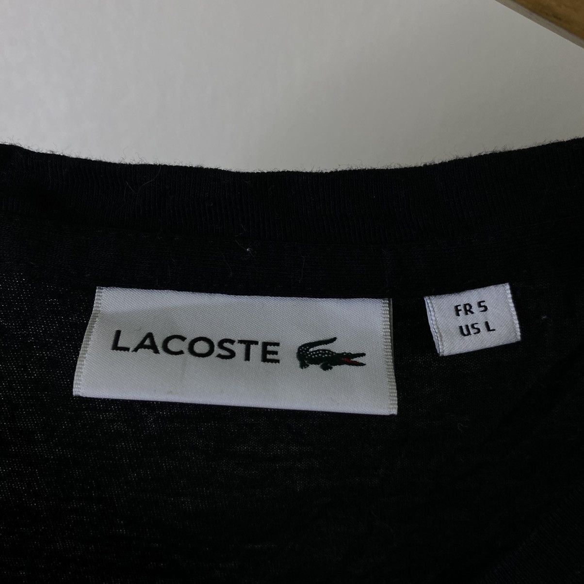 Lacoste Lacoste Essential Black Blank T Shirt Size US M / EU 48-50 / 2 - 3 Thumbnail