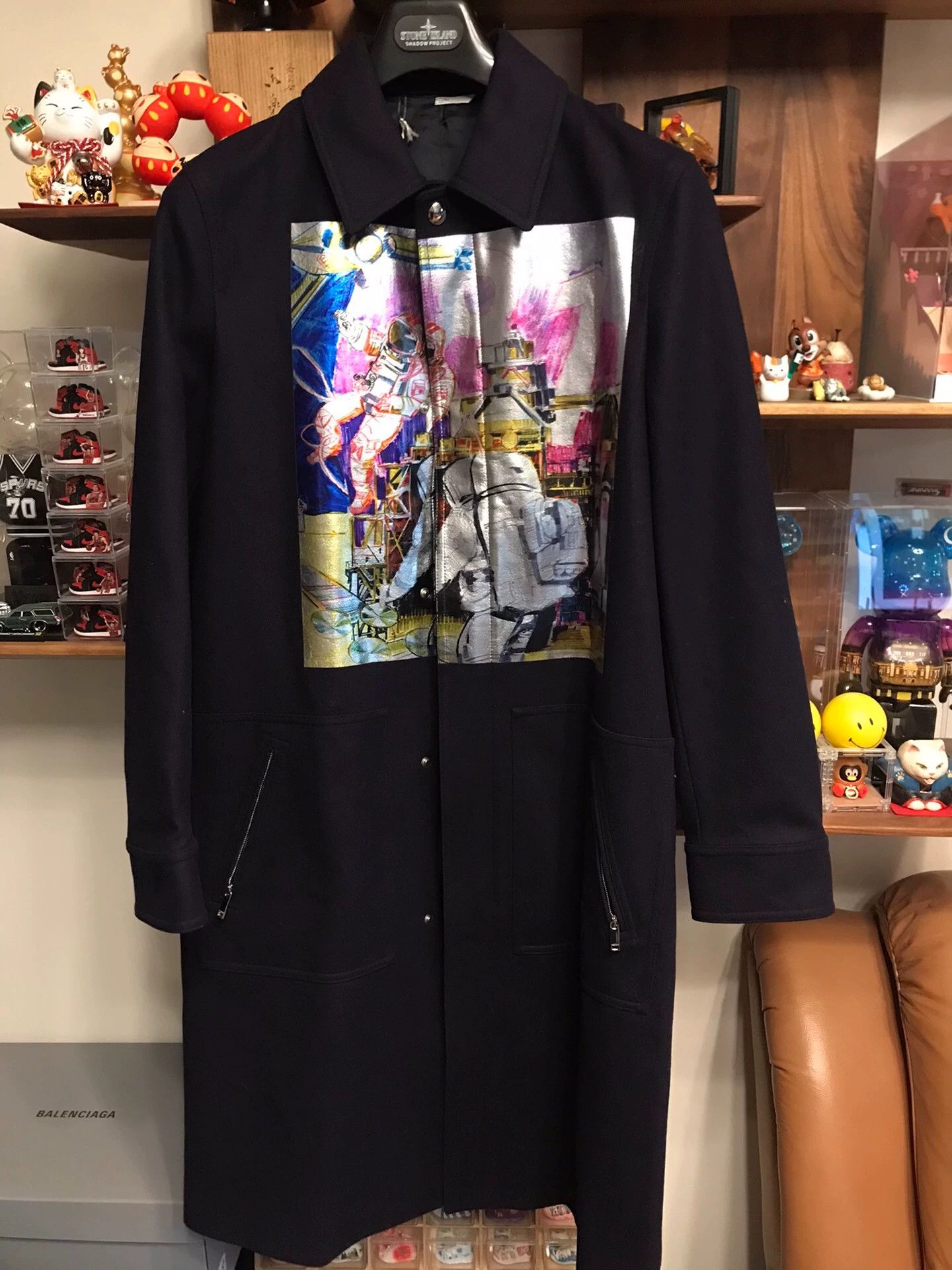 Valentino Valentino Astronaut Wool Long Coat Purple Tint 44 Size US S / EU 44-46 / 1 - 1 Thumbnail
