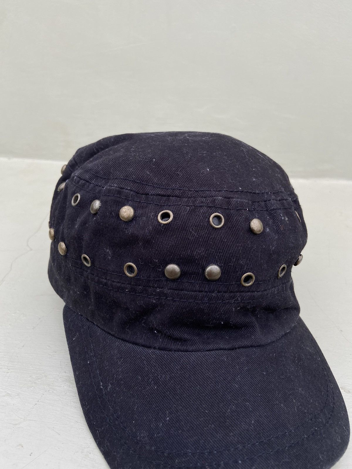 If Six Was Nine 2000s punk patrol hat studded with studs and holes Size ONE SIZE - 4 Thumbnail