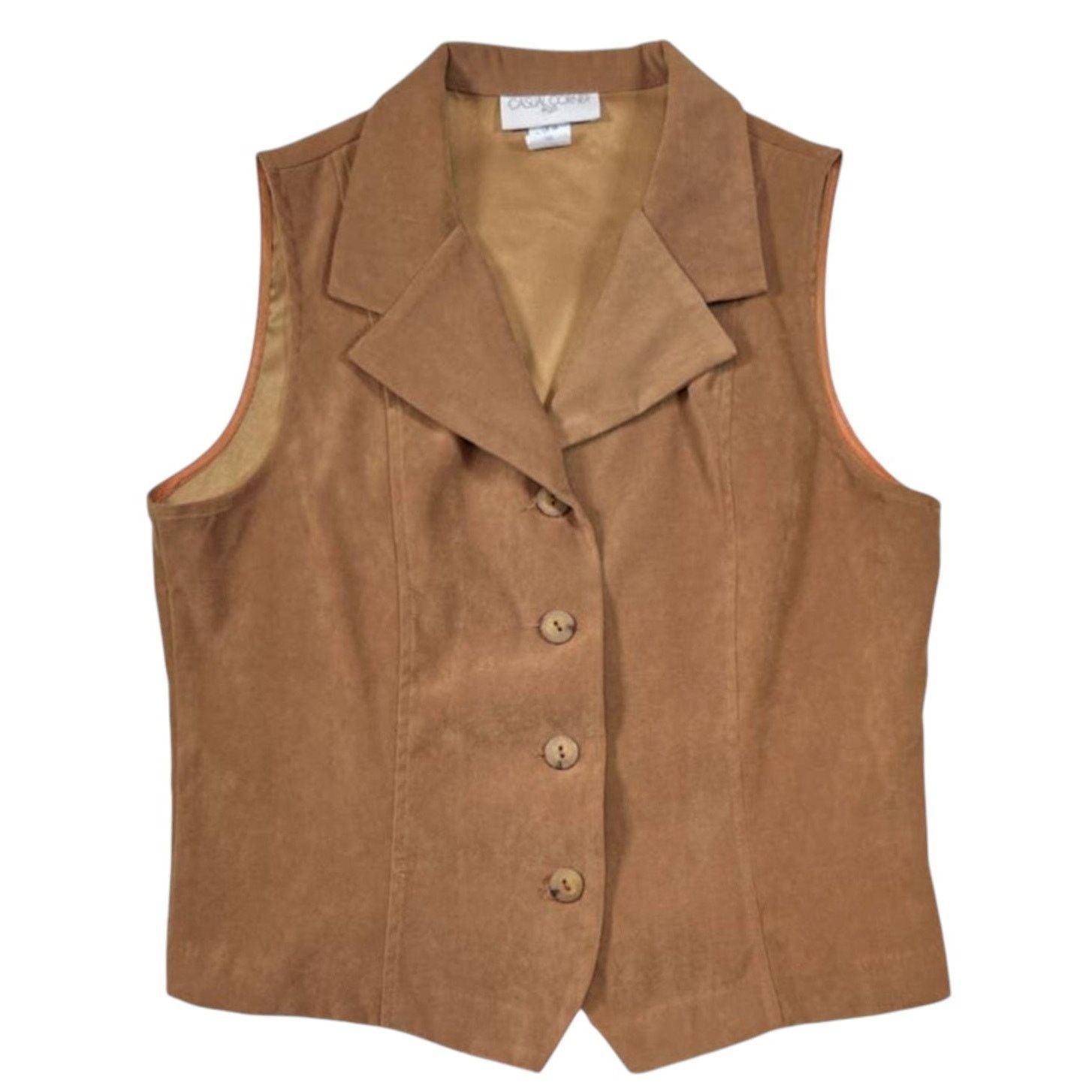 NBDN Nobrandedon Casual Corner Brown Vest | Size L Size L / US 10 / IT 46 - 1 Thumbnail