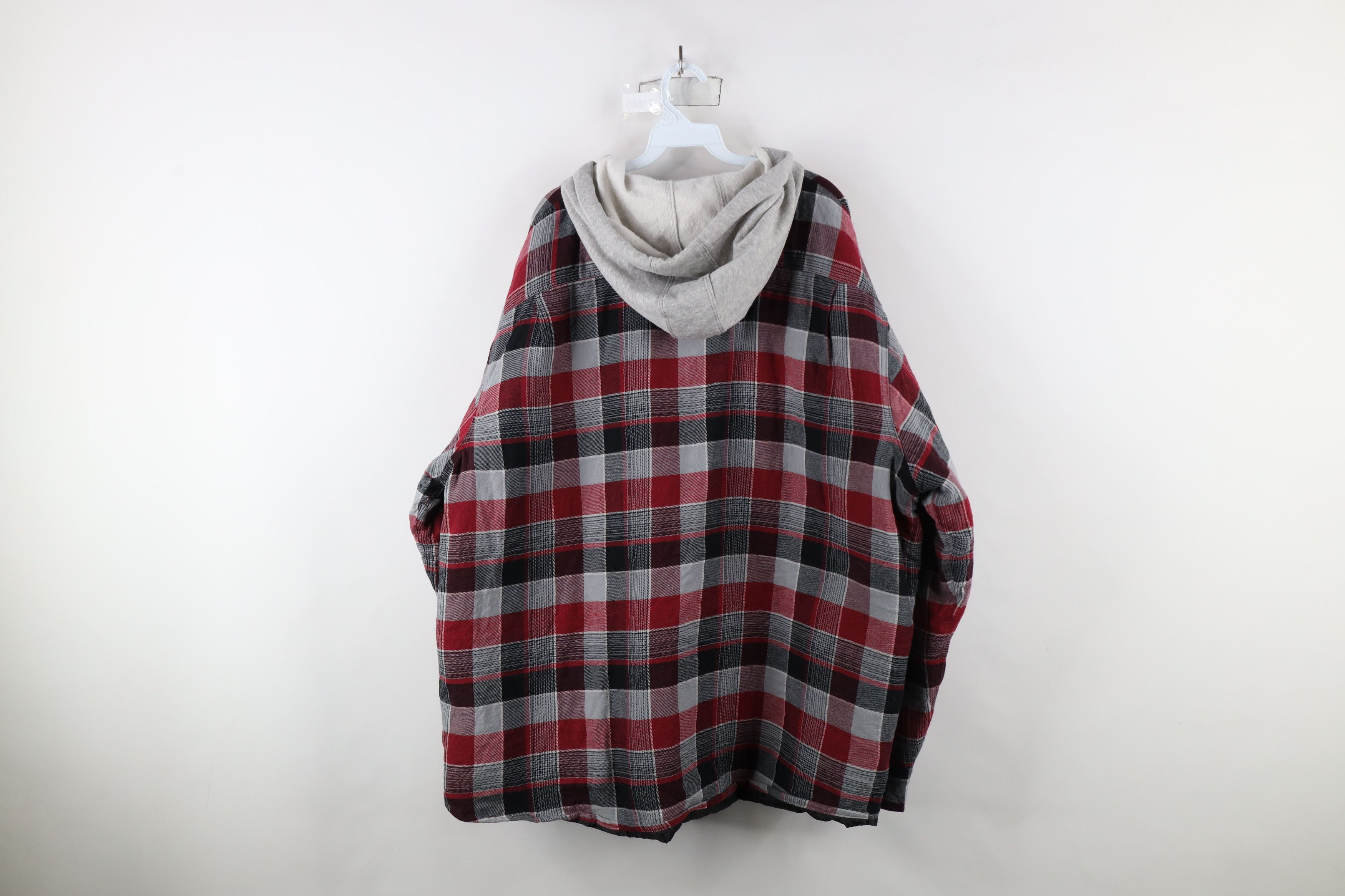 Vintage × Wrangler Vintage Wrangler Hooded Button Shirt Jacket Jac Shirt Size US XXL / EU 58 / 5 - 11 Thumbnail