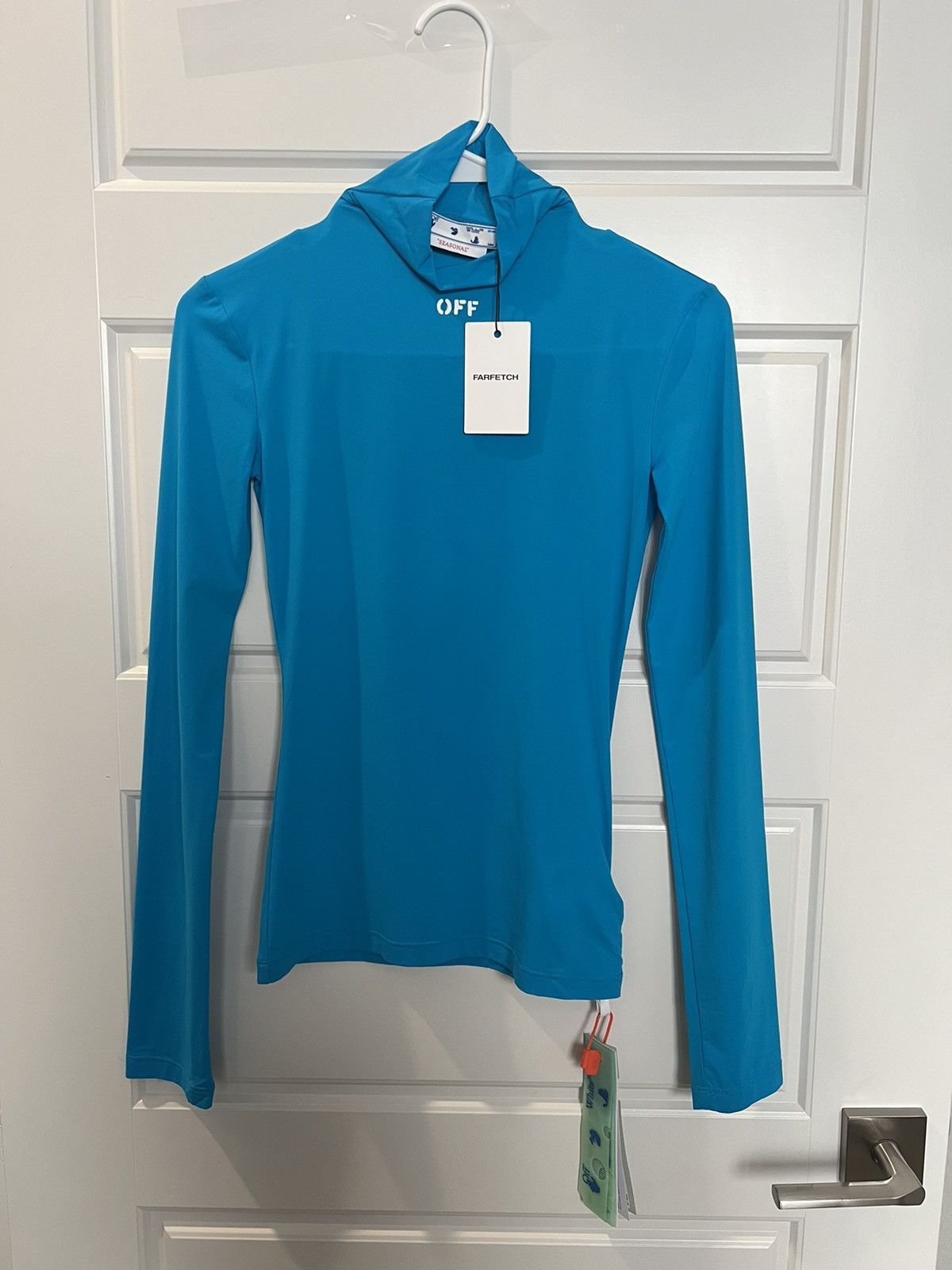 Off-White Off-White Logo Print Long Sleeve Top Size S / US 4 / IT 40 - 4 Thumbnail