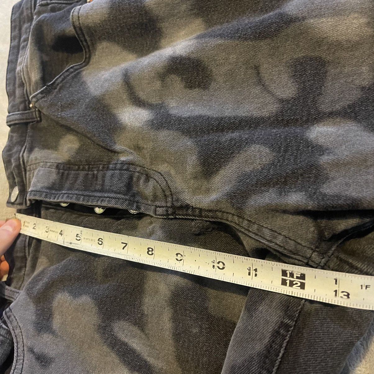 Other Wild Fable Jeans Women 16 Black Tie Dye Button Fly (32x30) Size 32" / US 10 / IT 46 - 7 Thumbnail