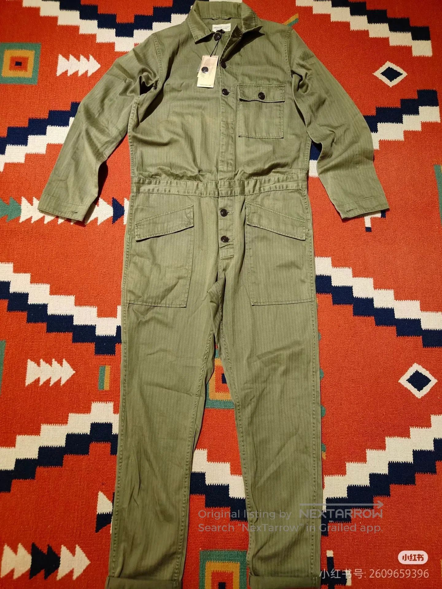 RRL Ralph Lauren Ralph Lauren Women's Jumpsuit HBT Fabric. Size 24" / US 00 / IT 34 - 1 Thumbnail