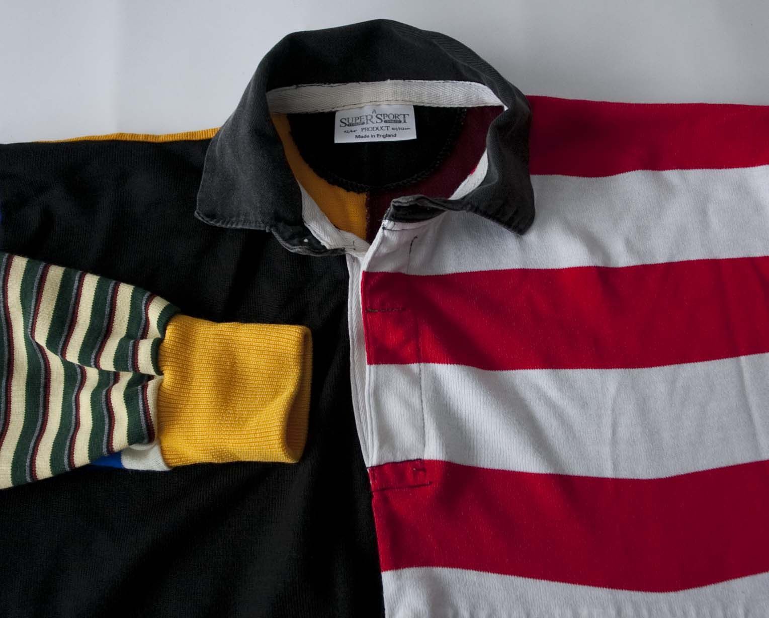 Vintage Rugby Polo Long Sleeve Stripe Vintage Made England Size XL Size US L / EU 52-54 / 3 - 2 Thumbnail
