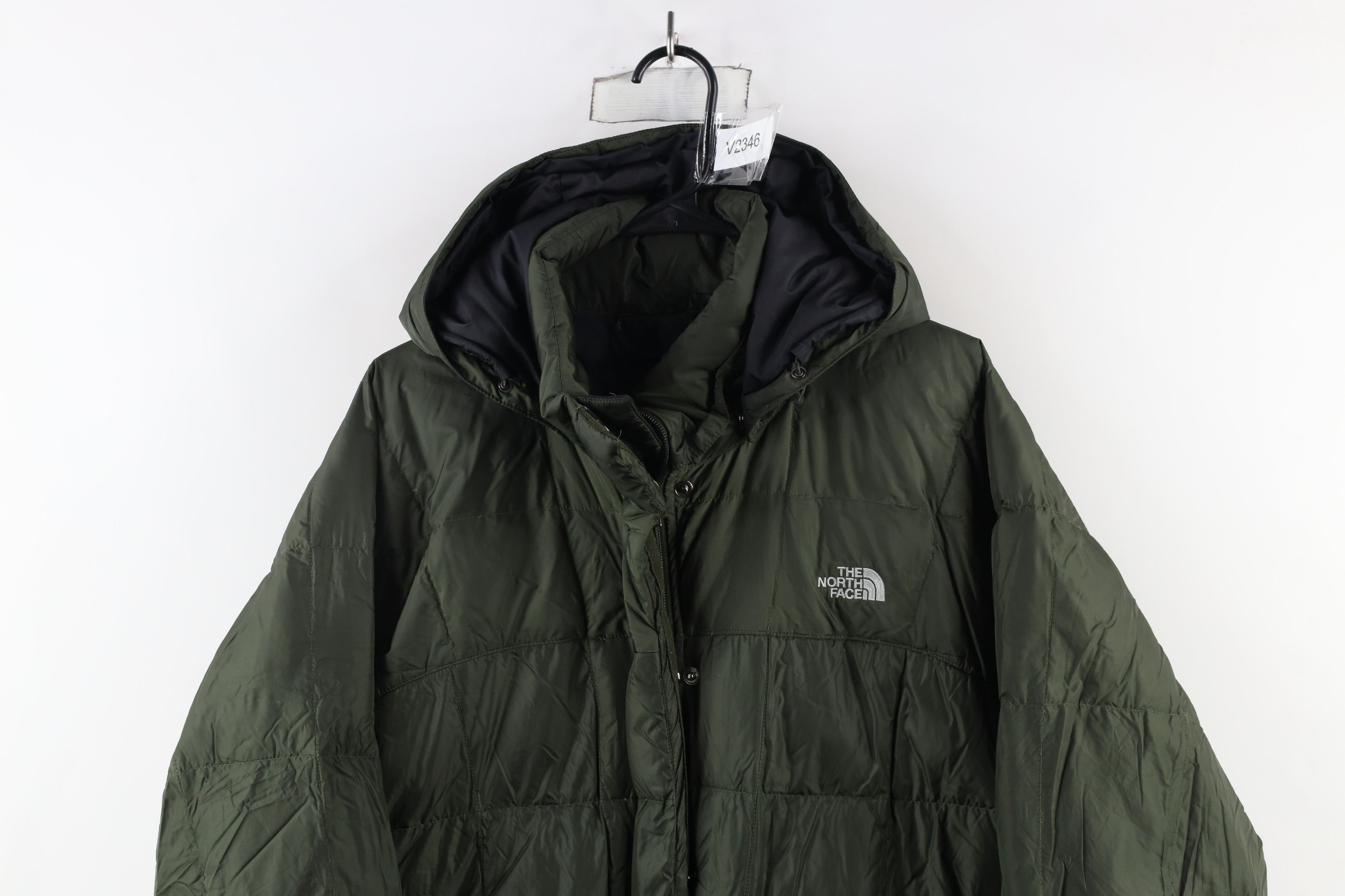 The North Face × Vintage The North Face Duck Down Hooded Puffer Parka Jacket Green Size XL / US 12-14 / IT 48-50 - 2 Thumbnail