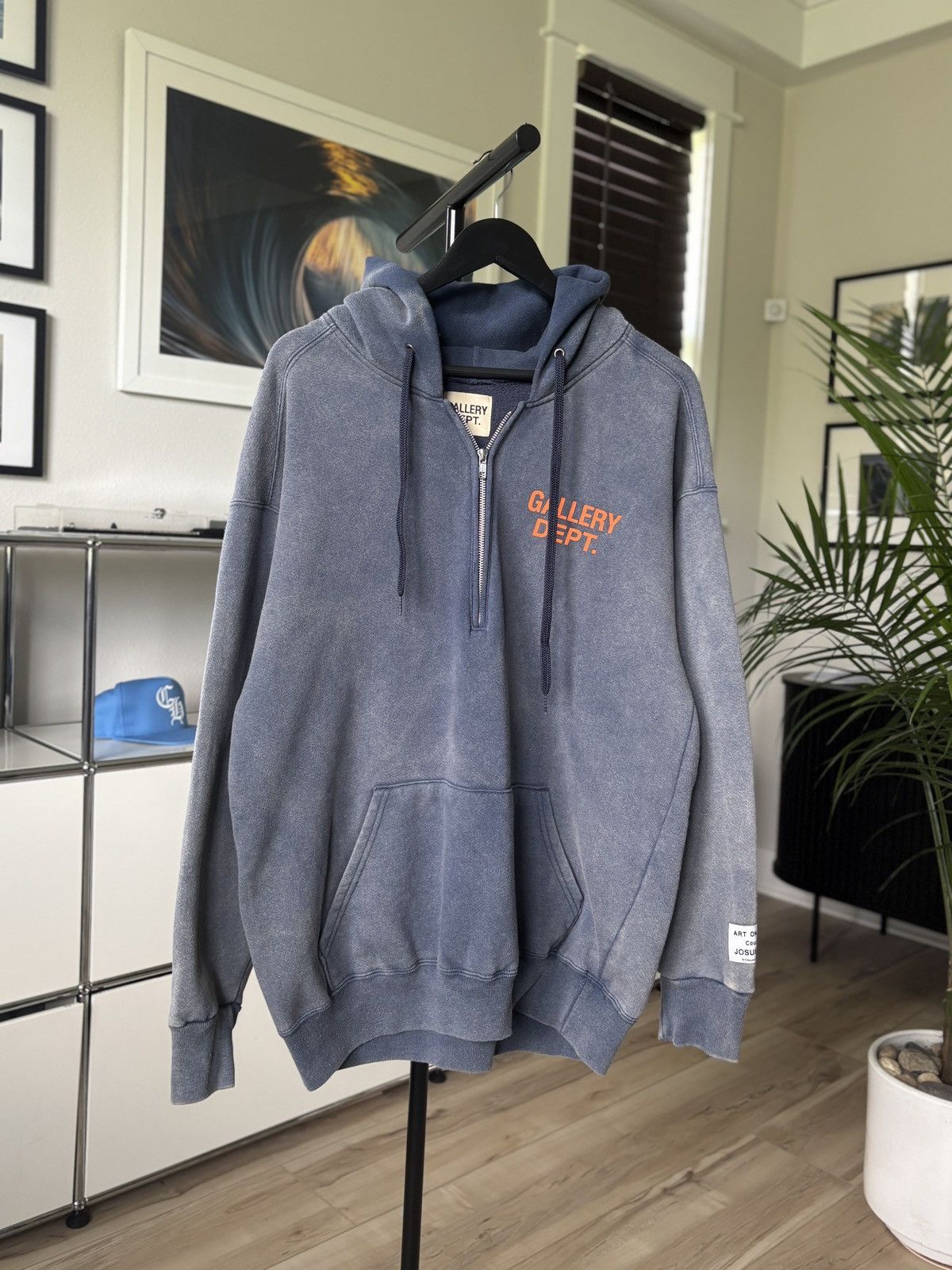 Gallery Dept. Gallery Dept Sun Faded Hoodie Blue | Grailed