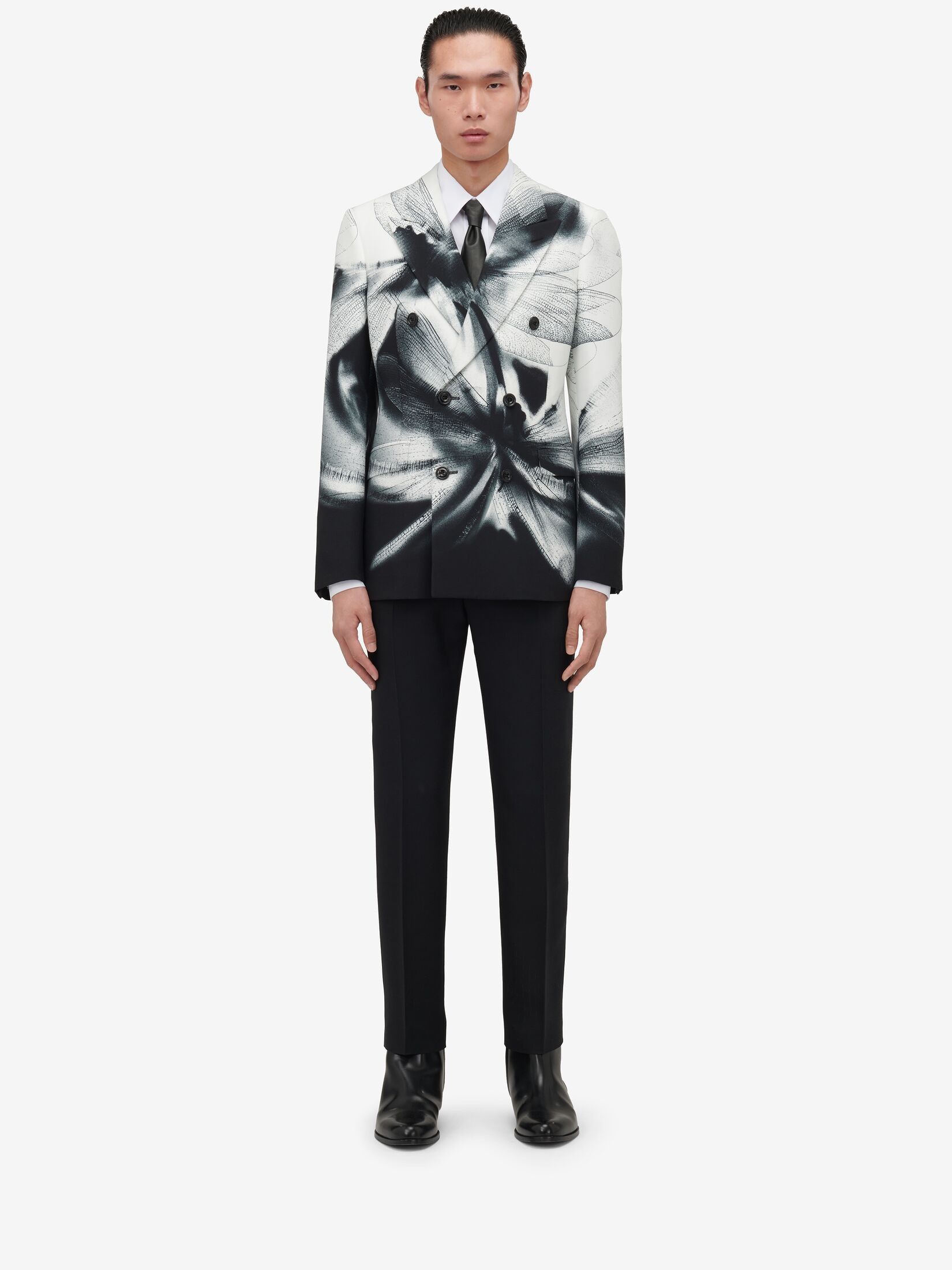 Alexander McQueen o1w1db10725 Tailored Cigarette Trousers in Black Size US 32 / EU 48 - 2 Thumbnail