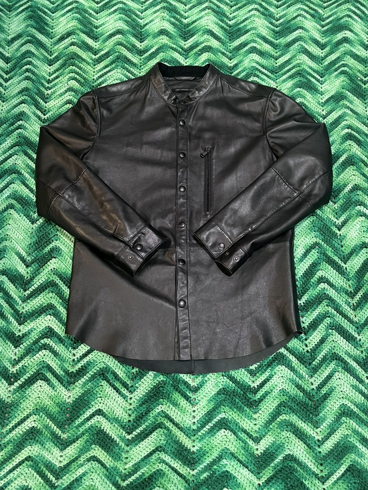 John Varvatos John Varvatos Black Leather Jacket Size US M / EU 48-50 / 2 - 1 Thumbnail