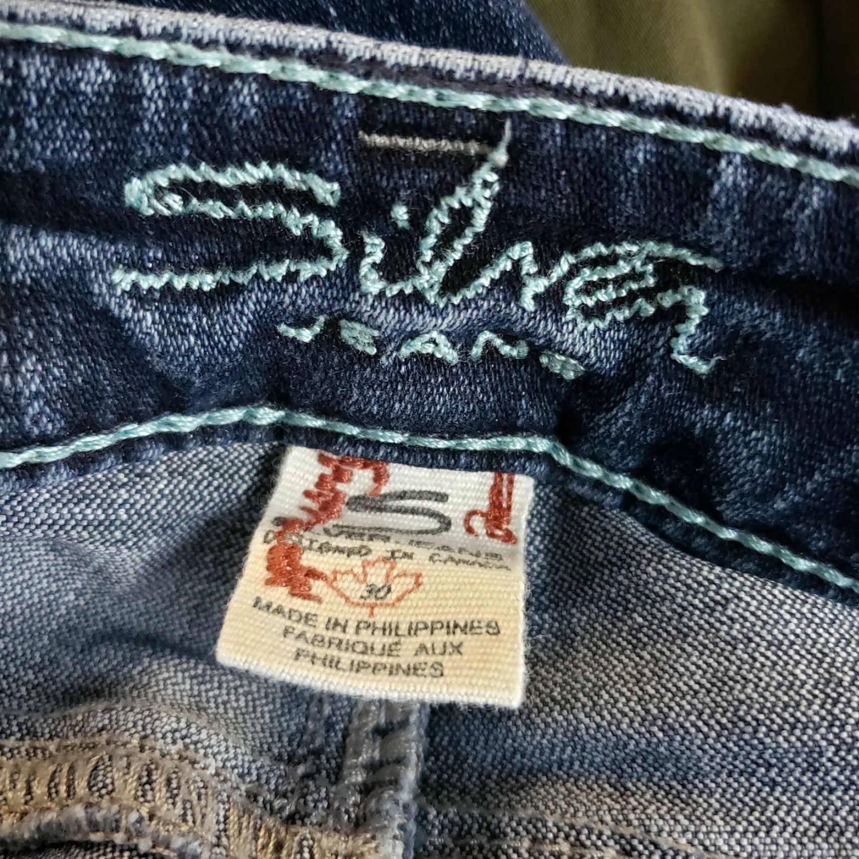 Silver Jeans Co. VINTAGE? Silver Womens Jeans Sz 30 Blue Bootcut Dark Wash Low Rise Cotton Blend Jeans Womens 30 Blue Bootcut Denim Size 30" / US 8 / IT 44 - 6 Thumbnail
