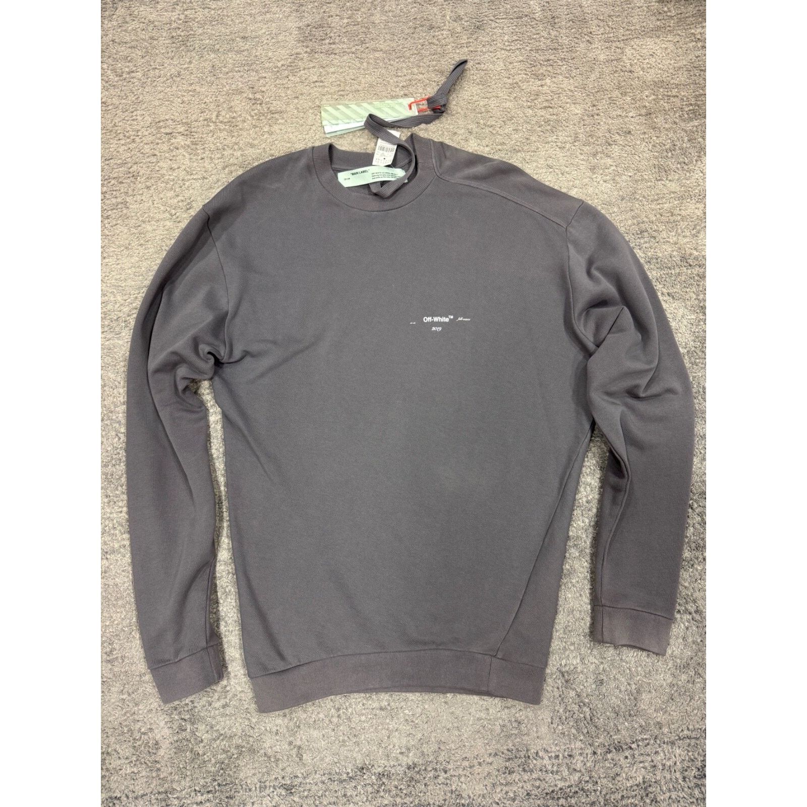 Off-White OFF White off-white Fall Winter Grey Longsleeve Sweatshirt M Size US M / EU 48-50 / 2 - 2 Thumbnail